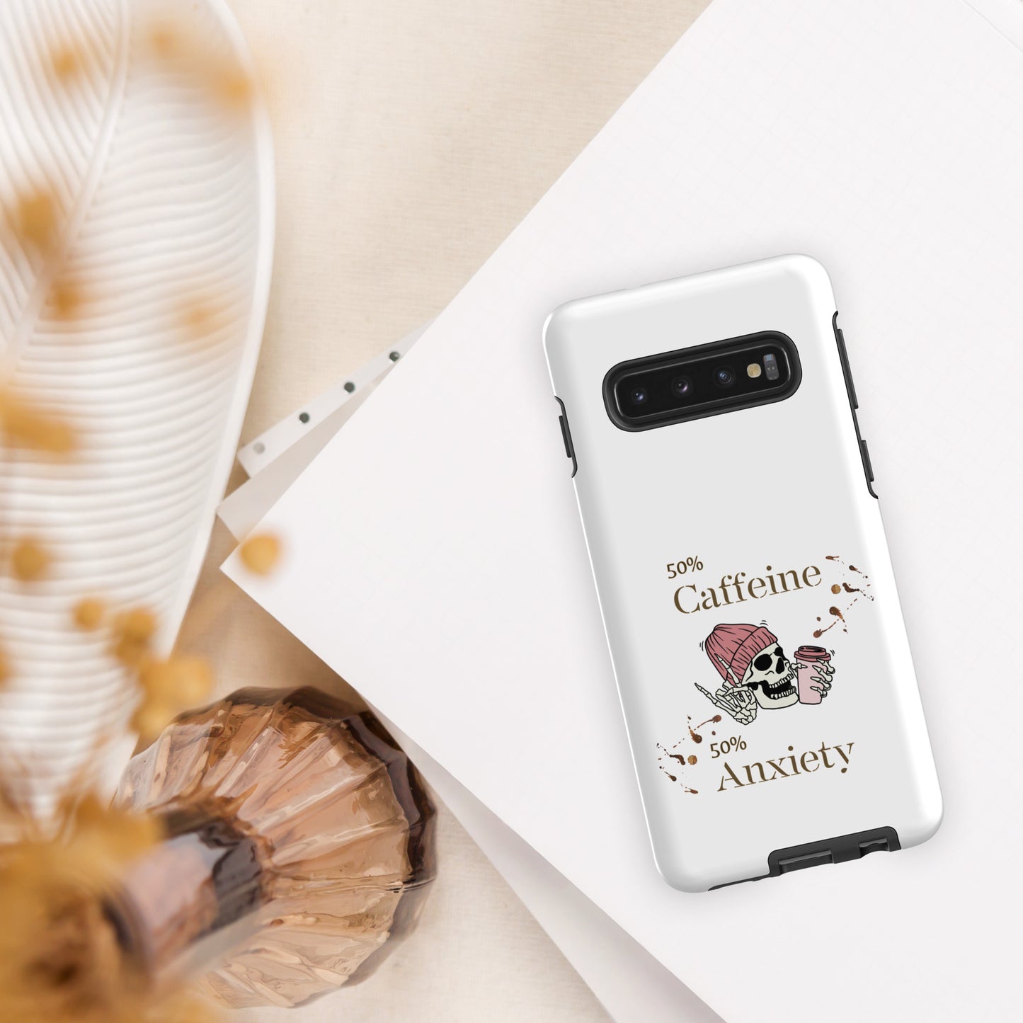 50% Caffeine 50% Anxiety Tough Case for Samsung® by EraofInk