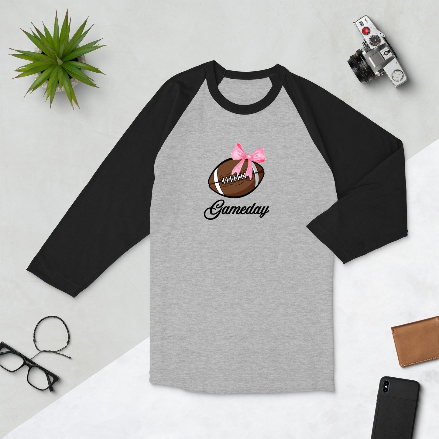 Gameday Football 3/4 Sleeve Raglan Tee by EraofInk