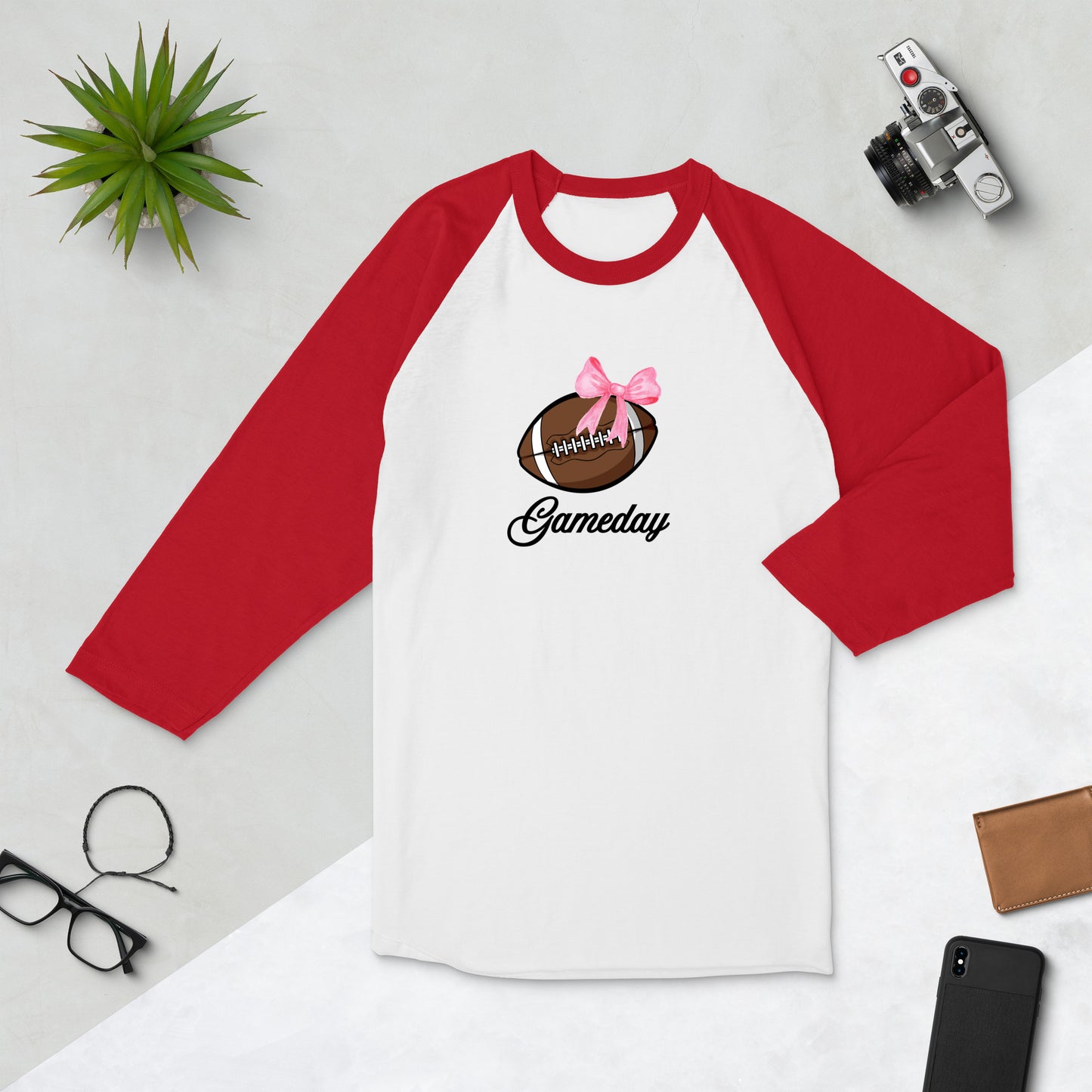 Gameday Football 3/4 Sleeve Raglan Tee by EraofInk