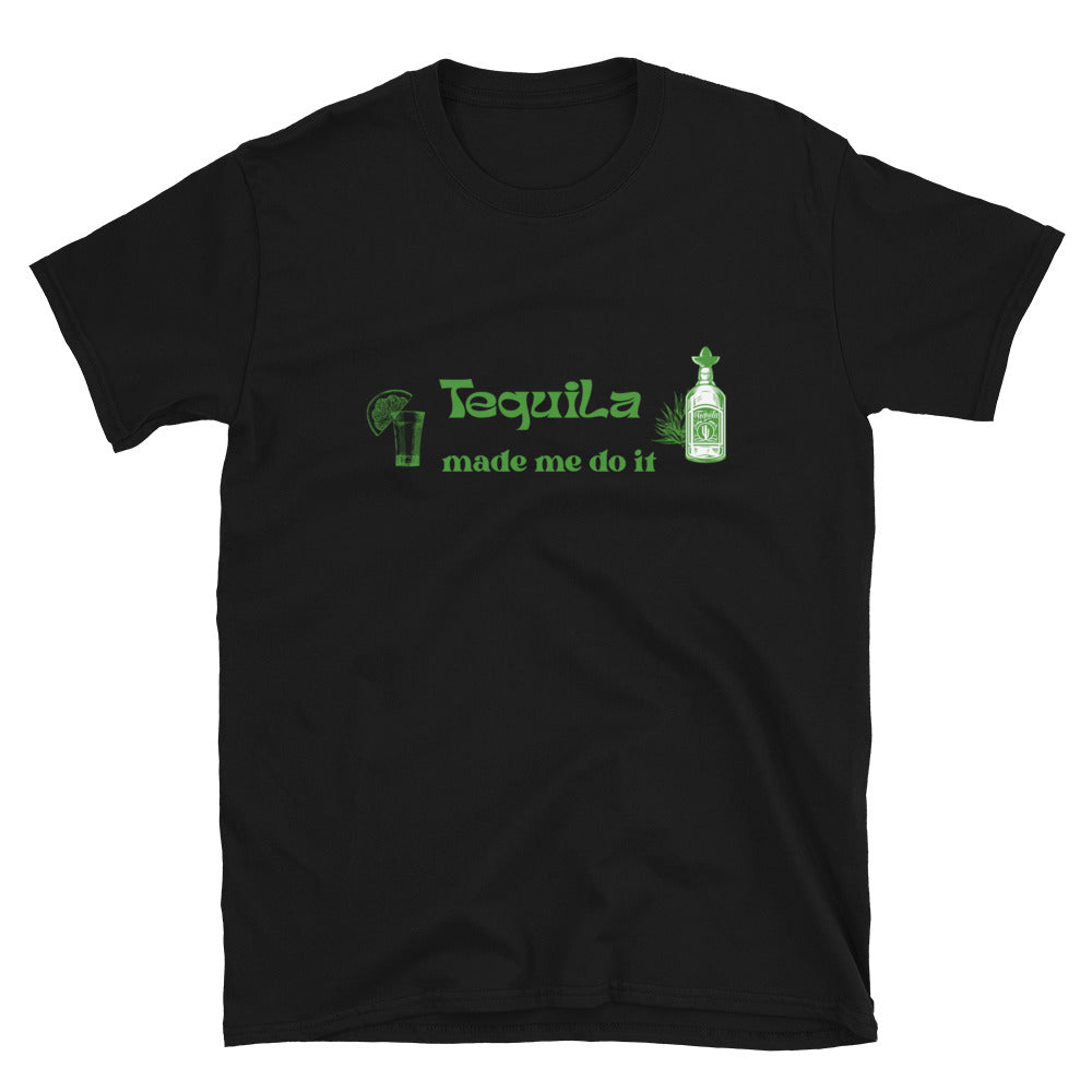 Blame It On Tequila Tee Tequila Made Me Do It by EraofInk