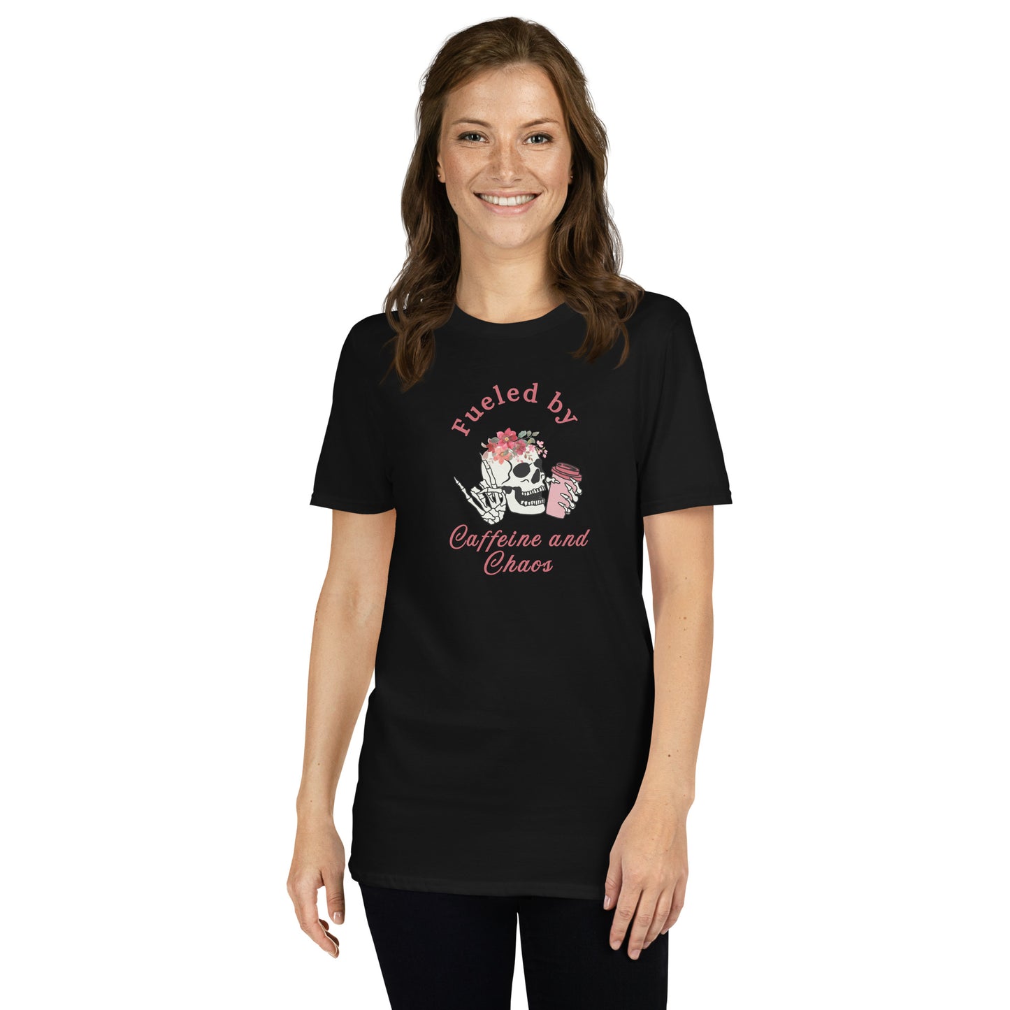Fueled by Caffeine & Chaos Unisex Tee by EraofInk