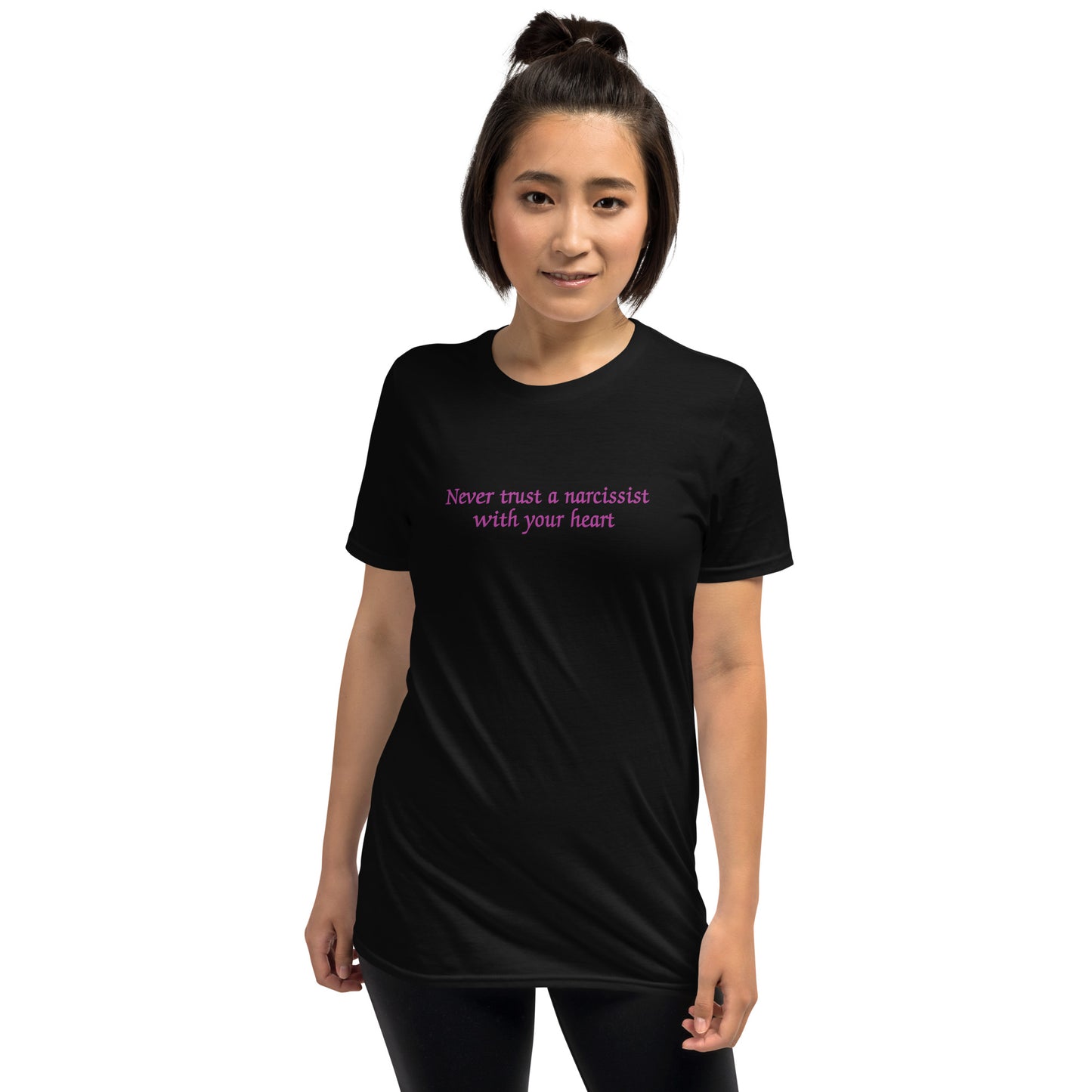 Never Trust a Narcissist with Your Heart Unisex Tee by EraofInk