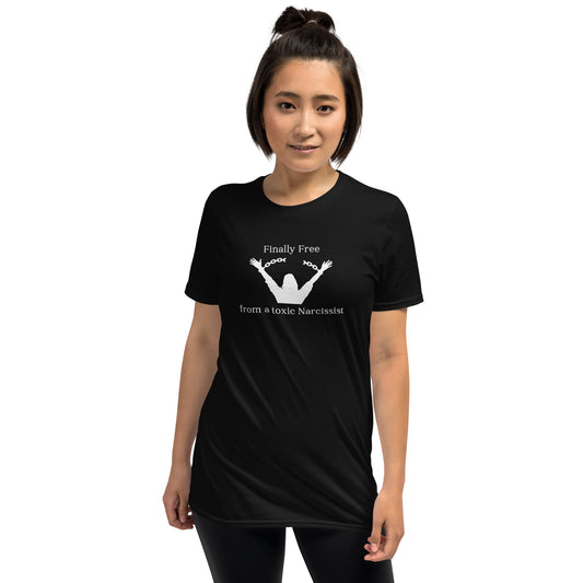 Find Your Happy Spot Finally Free from the Toxic Narcissist Unisex Tee by EraofInk