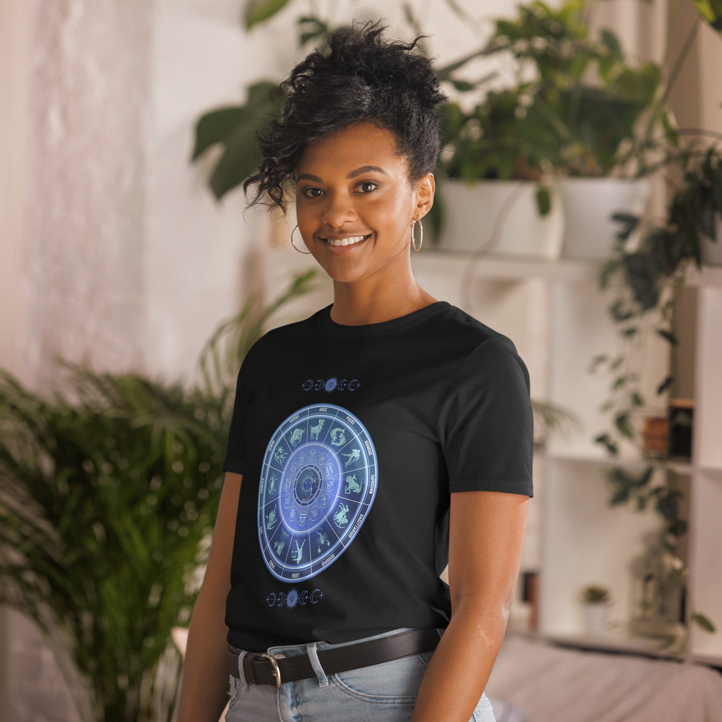 Astrological Chart Zodiac Birth Chart Unisex Tee by EraofInk