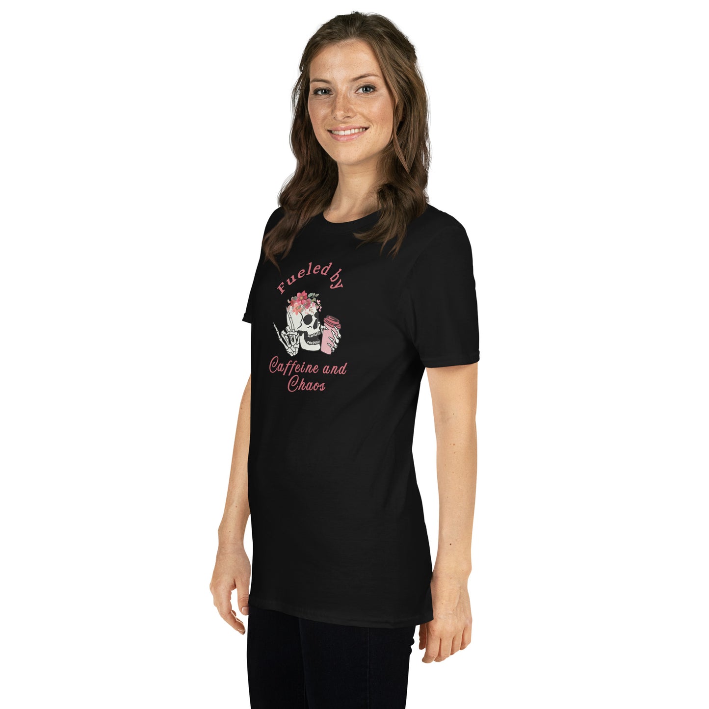 Fueled by Caffeine & Chaos Unisex Tee by EraofInk