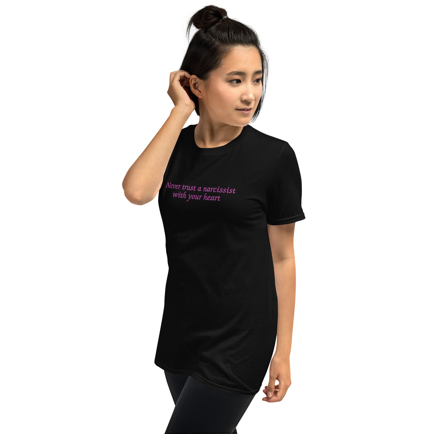 Never Trust a Narcissist with Your Heart Unisex Tee by EraofInk