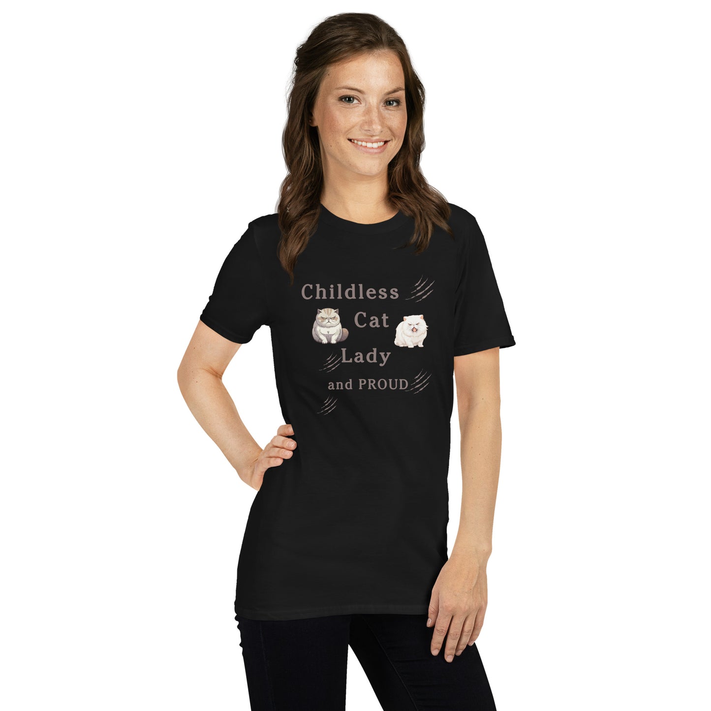 Childless Cat Lady & Proud Unisex Tee by EraofInk