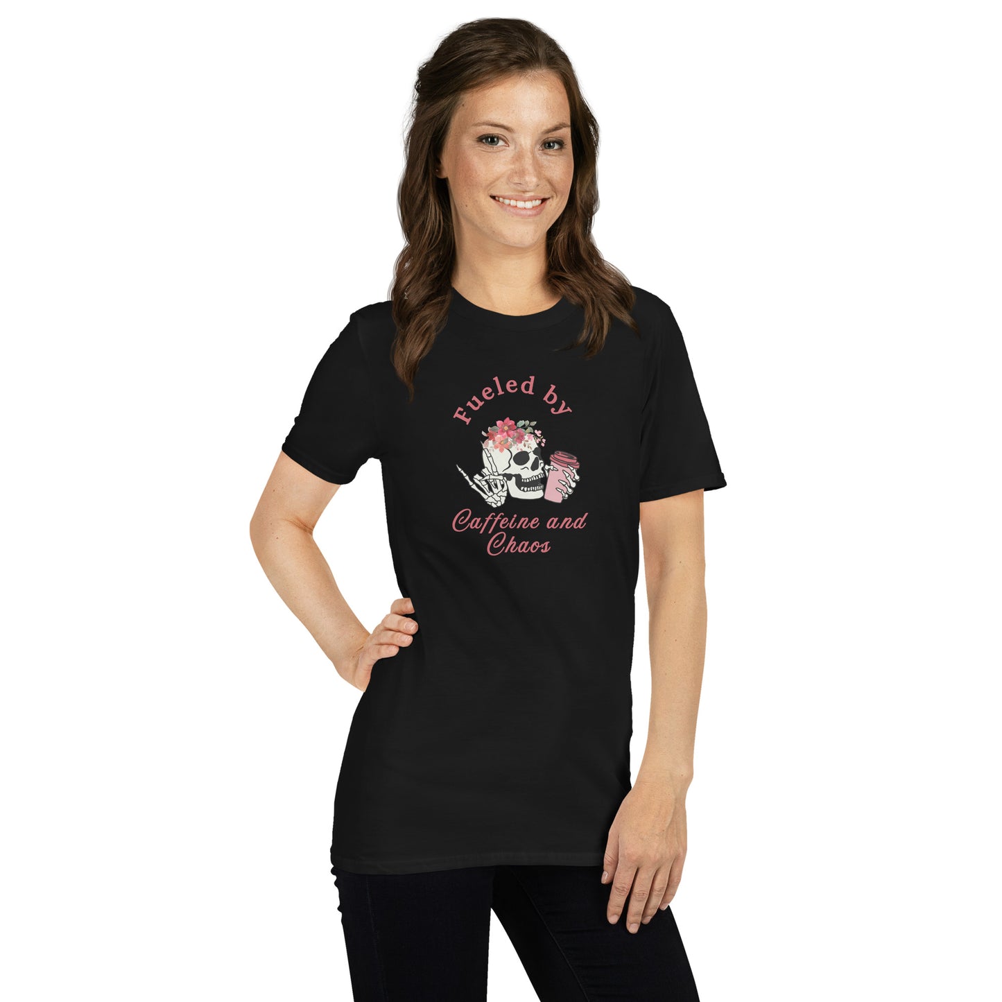 Fueled by Caffeine & Chaos Unisex Tee by EraofInk
