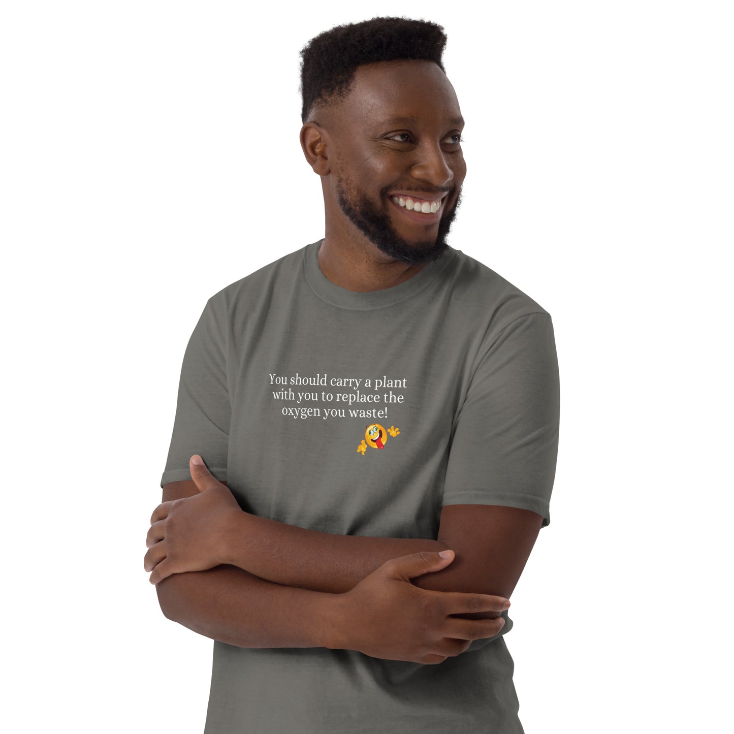 Silly Insult Tee Carry a Plant With You to Replace the Oxygen You Waste Unisex Tee by EraofInk