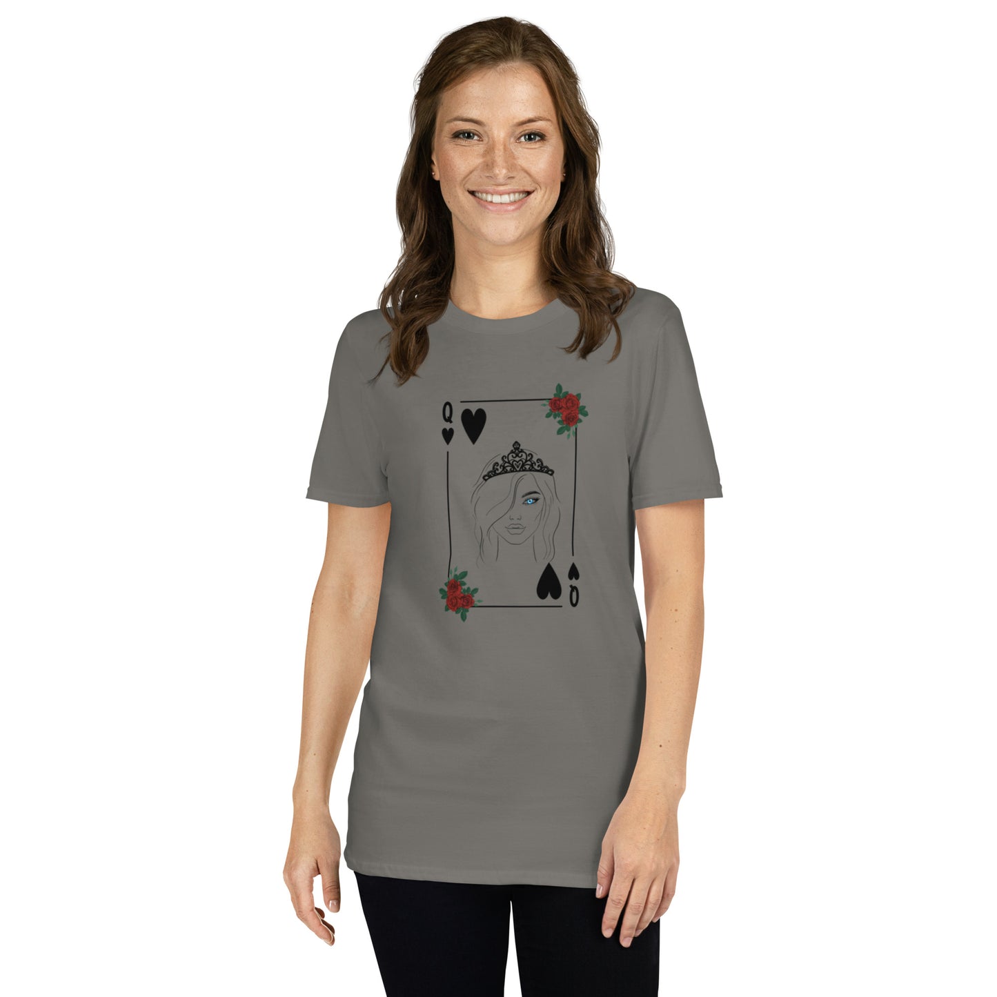 Blue Eyed Queen of Hearts Unisex Tee by EraofInk