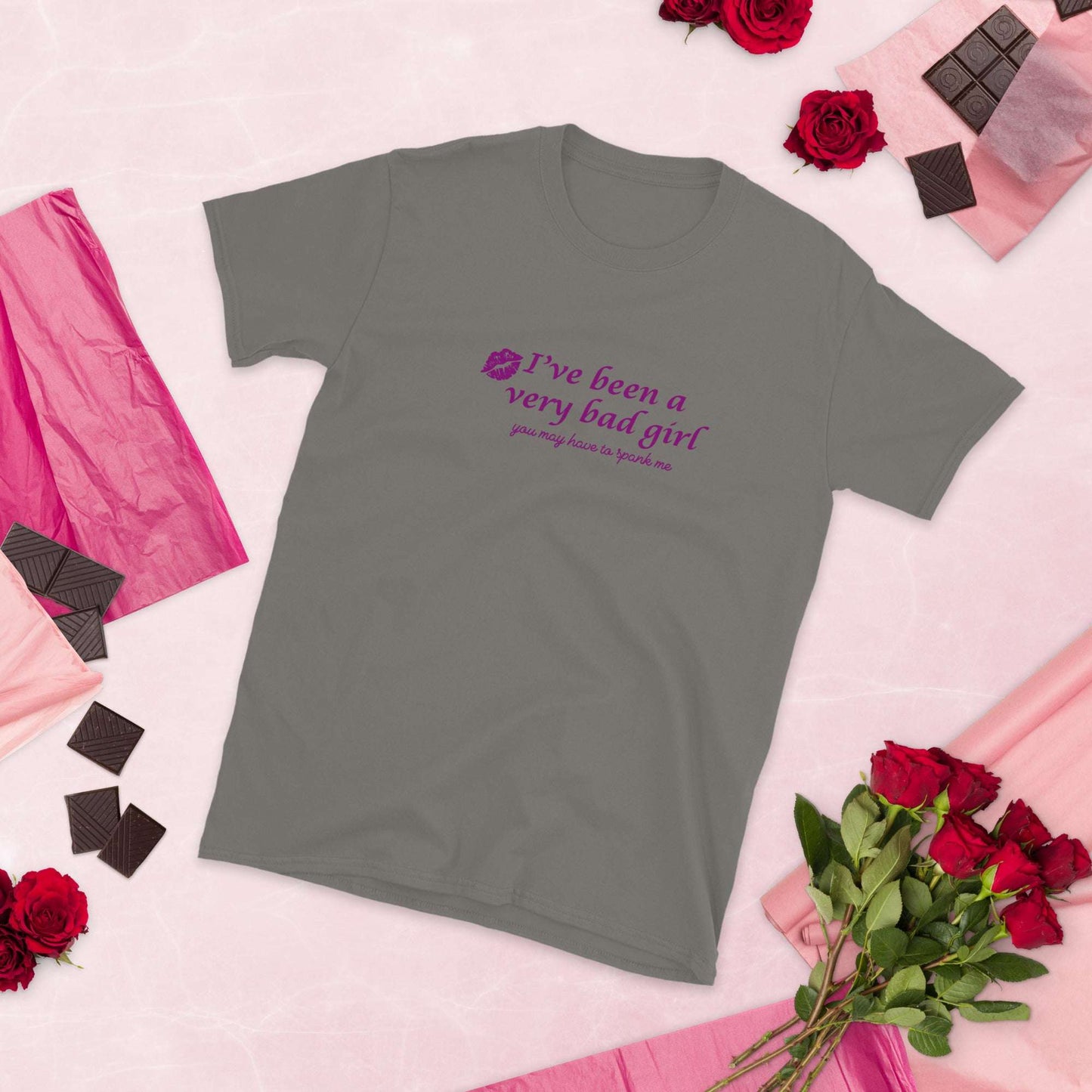 I've Been A Very Bad Girl You Might Have To Spank Me Unisex Tee by EraofInk