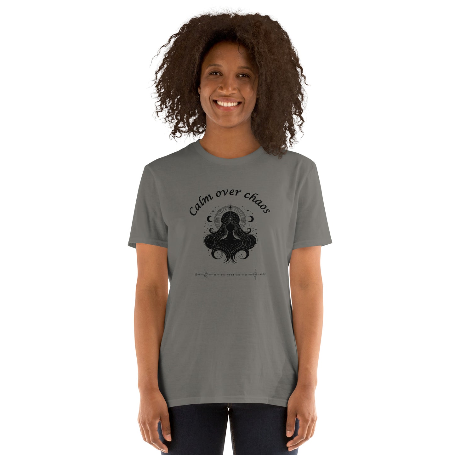 Calm Over Chaos Astrological Metaphysical Zodiac Tee by EraofInk