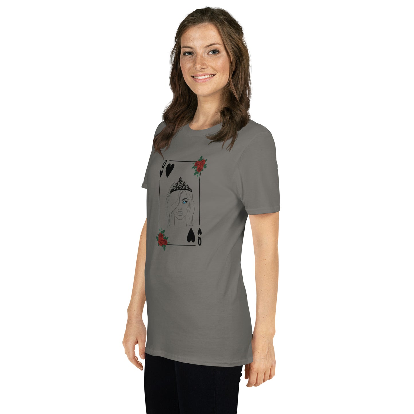 Blue Eyed Queen of Hearts Unisex Tee by EraofInk