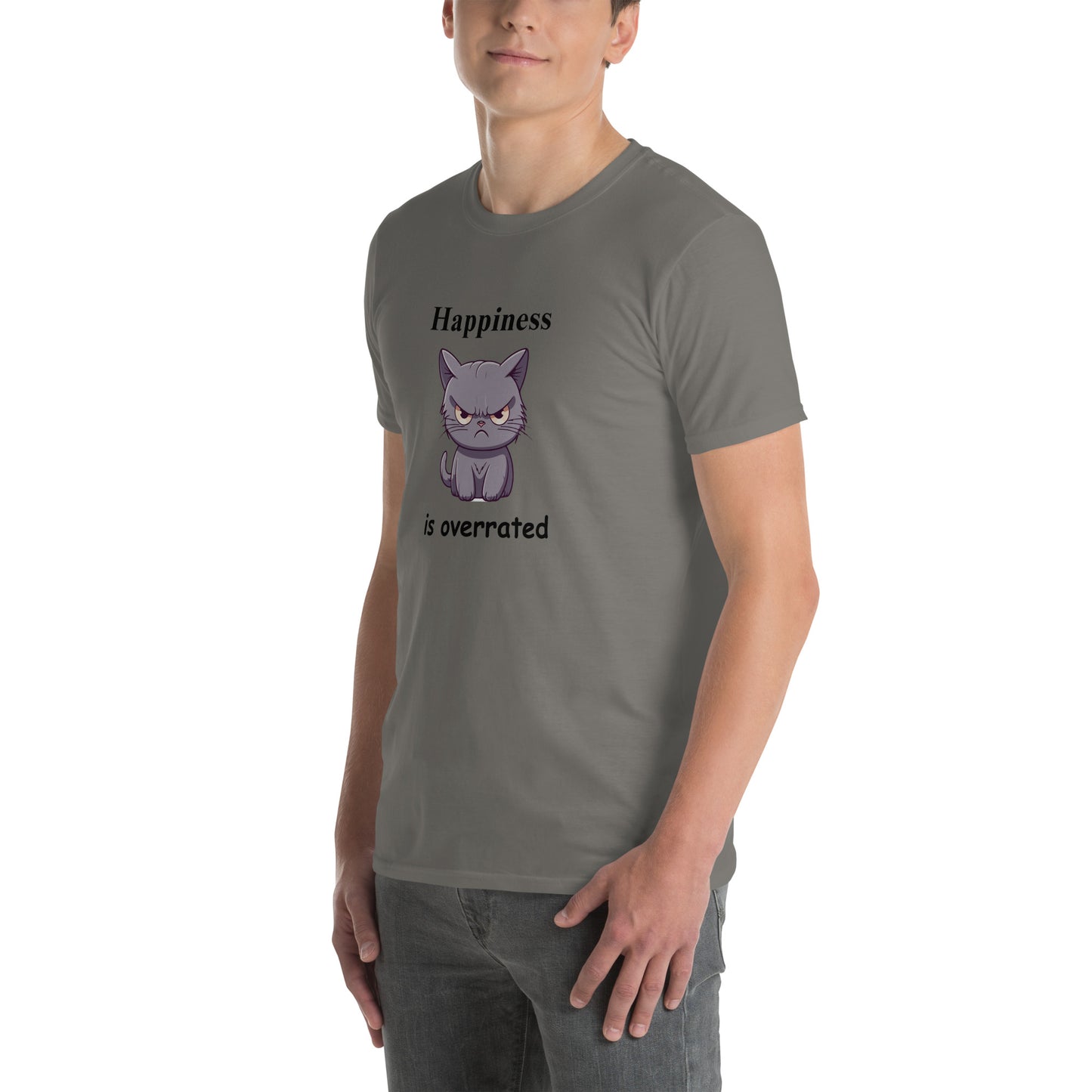 Happiness is Overrated Unisex Tee by EraofInk