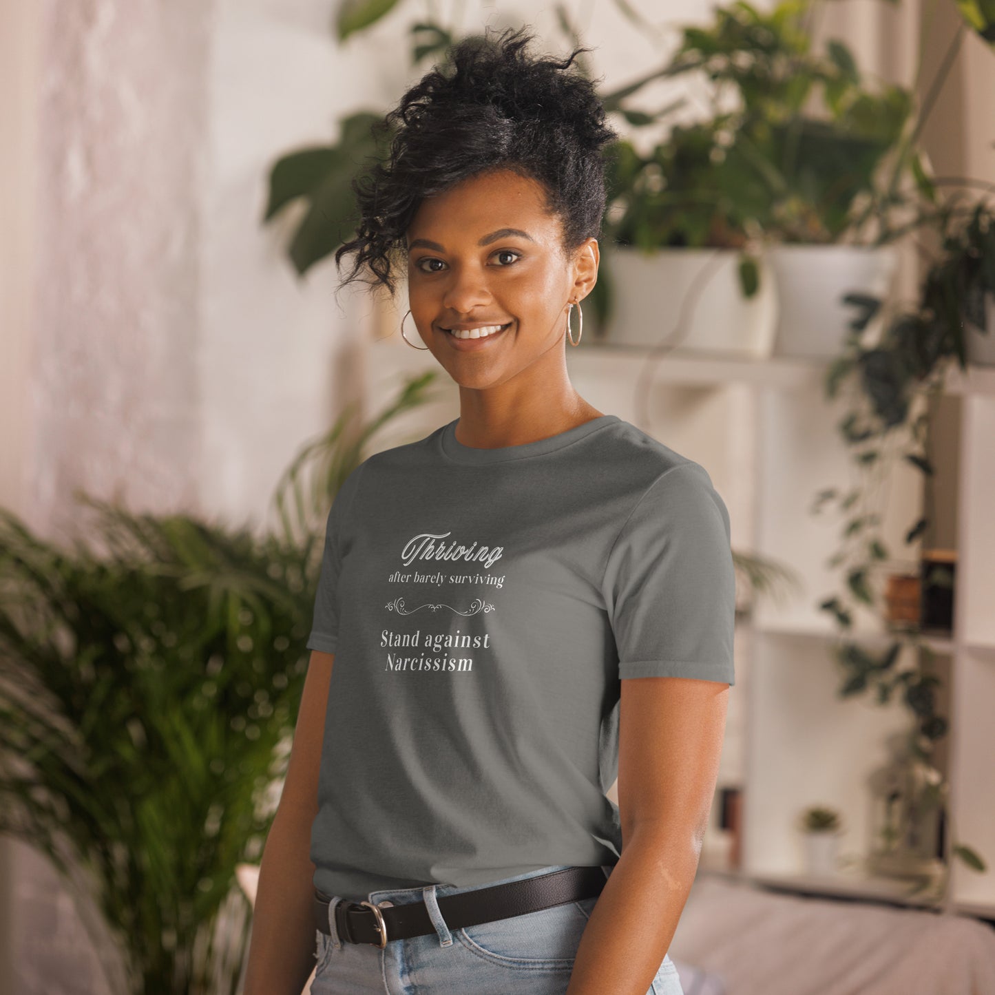 Thriving After Barely Surviving Unisex Tee by EraofInk