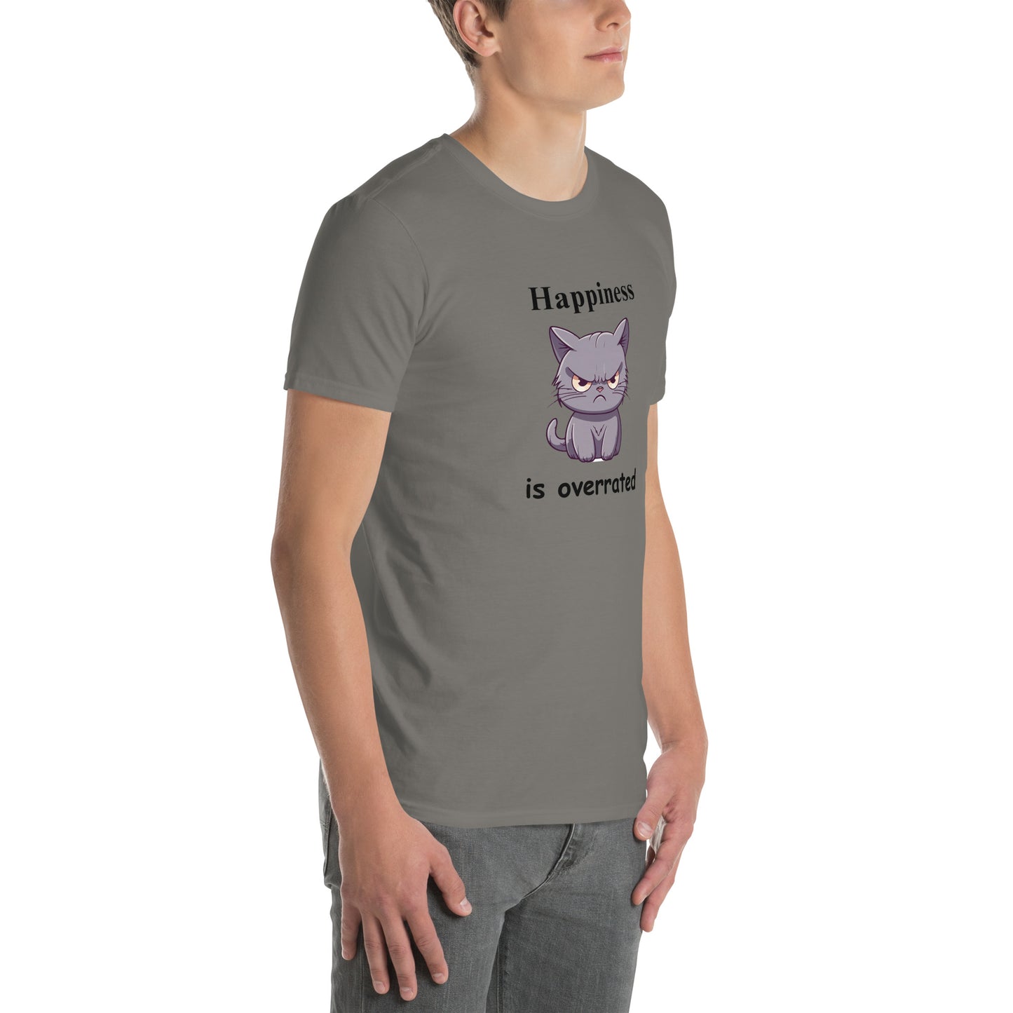 Happiness is Overrated Unisex Tee by EraofInk