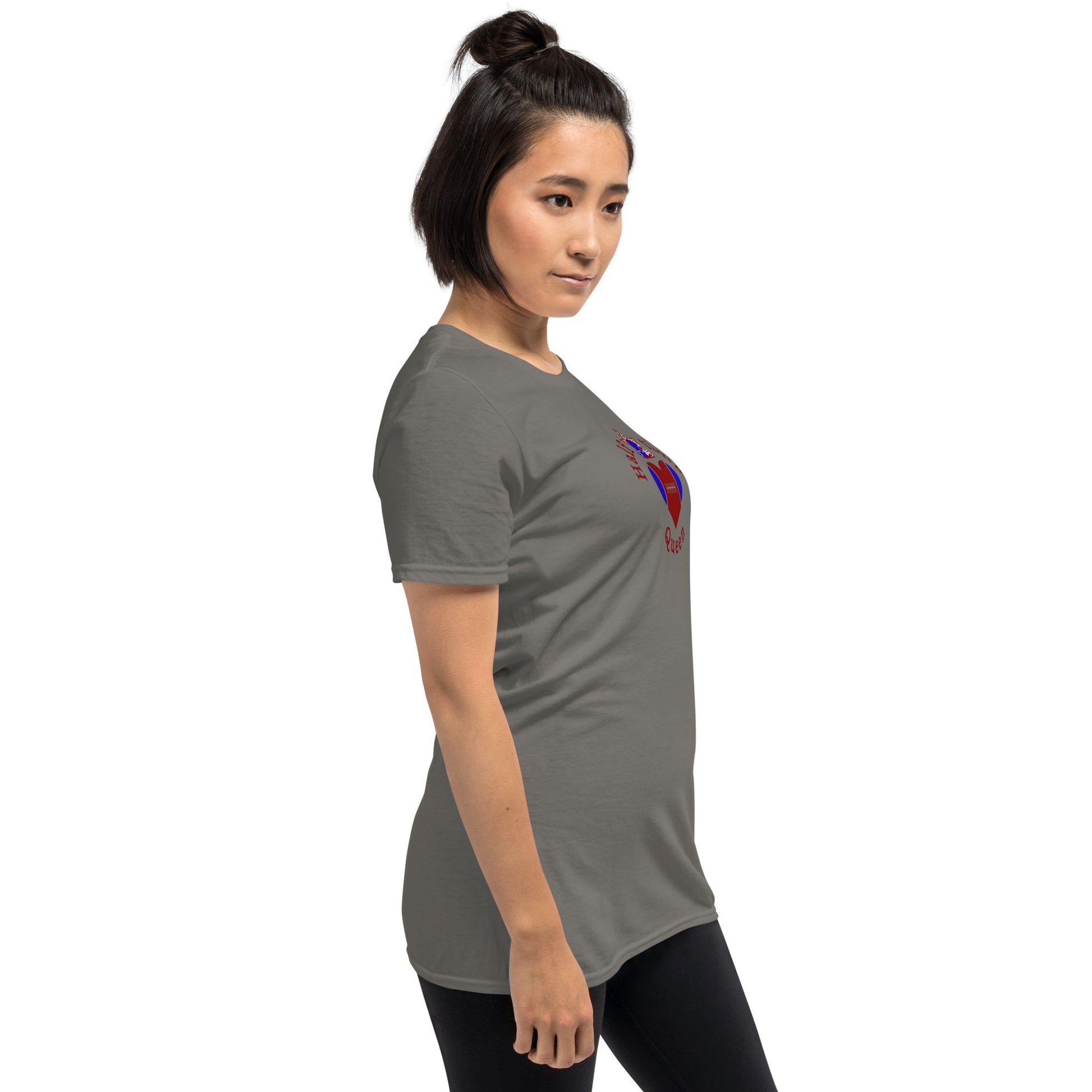 Halftime Queen Football Cheer for Red & Blue Unisex Tee by EraofInk