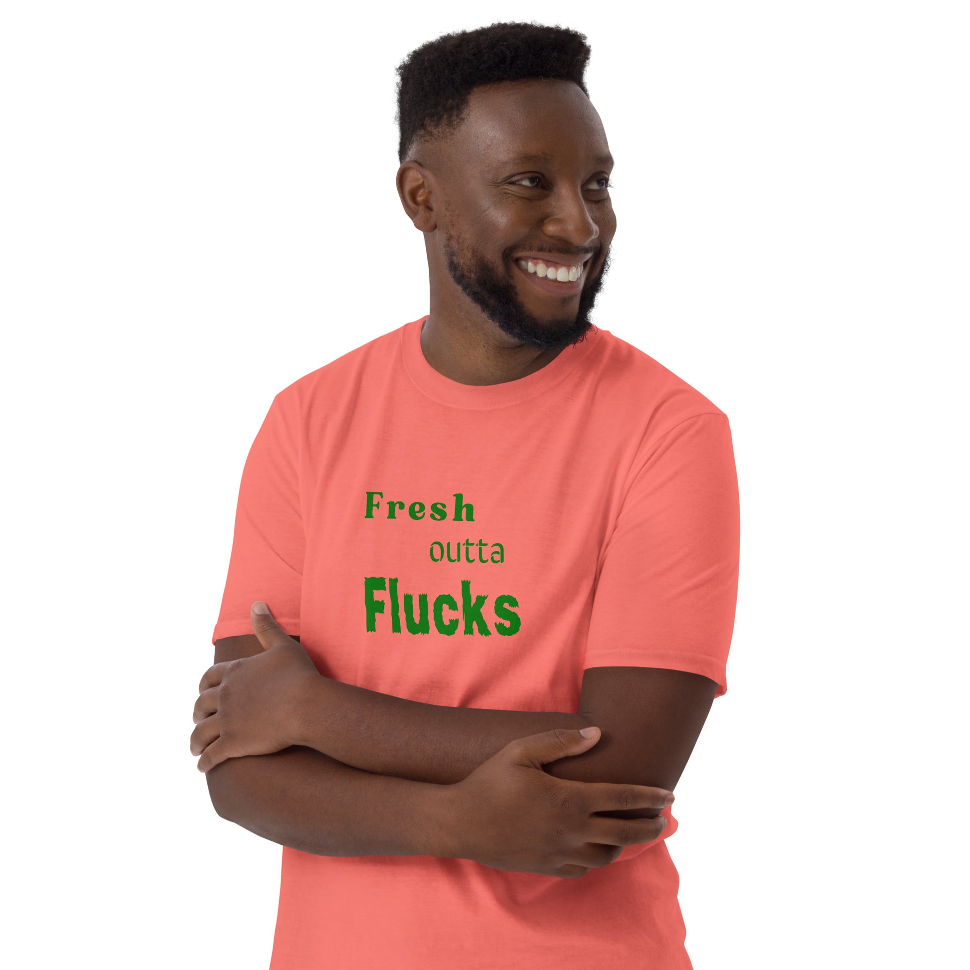For the Guy Who Just Doesn't Care Anymore Fresh Outta Flucks Unisex Tee by EraofInk