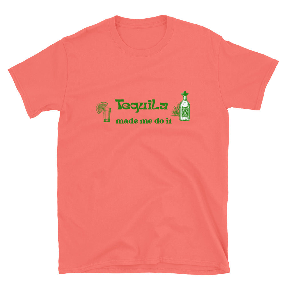 Blame It On Tequila Tee Tequila Made Me Do It by EraofInk