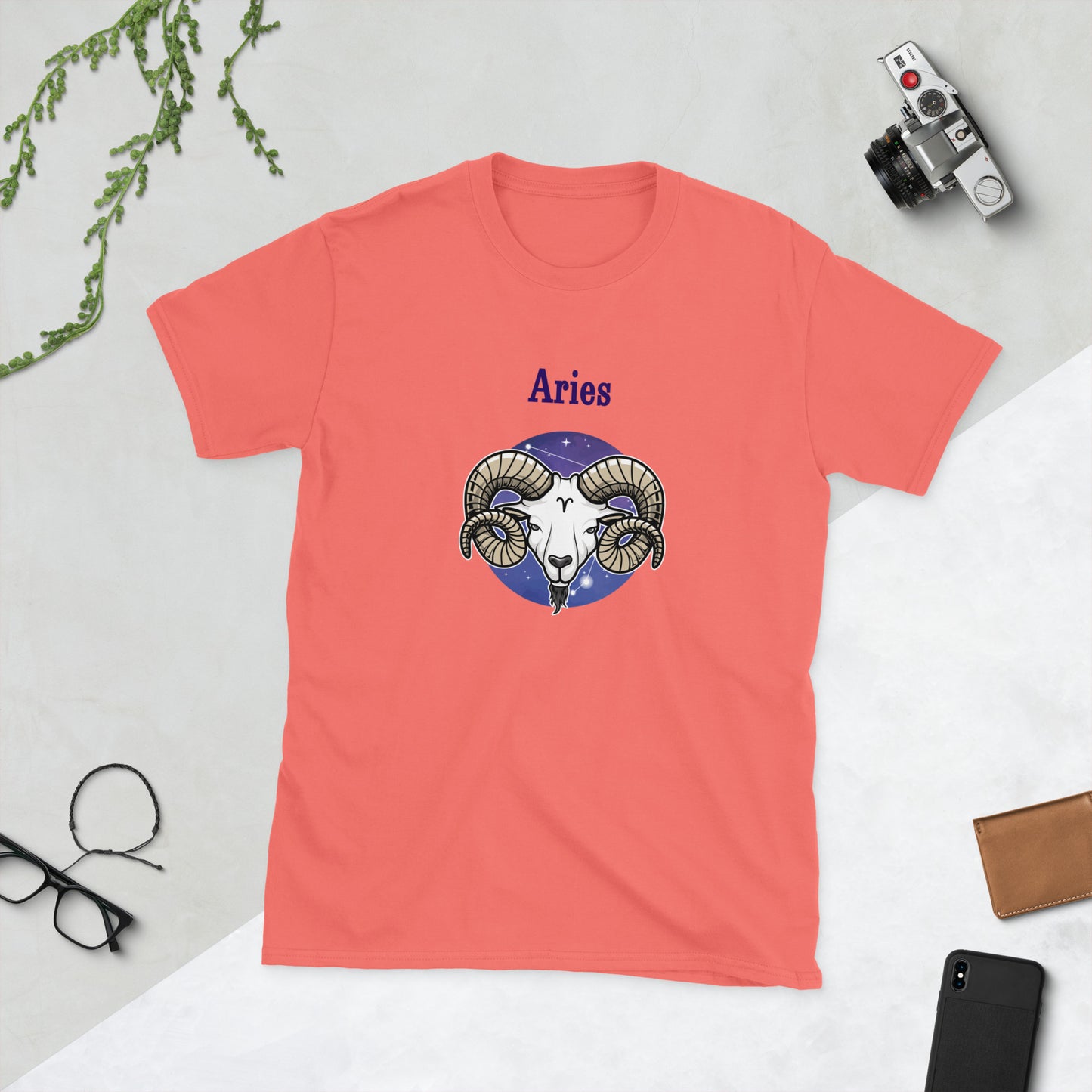Aries Astrological Horoscope Zodiac The Ram Unisex Tee by EraofInk