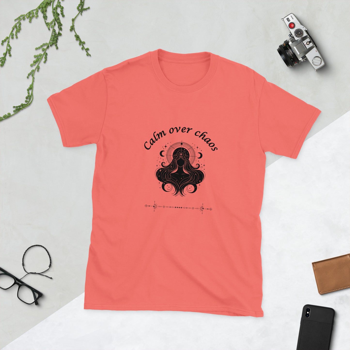 Calm Over Chaos Unisex Tee by EraofInk