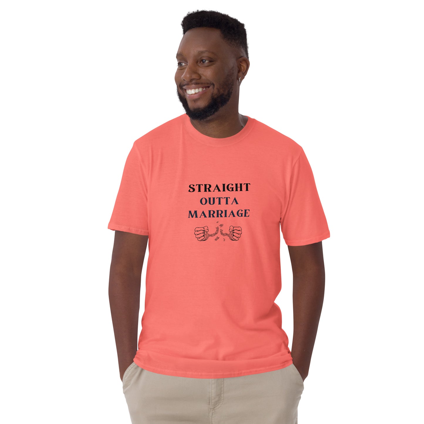 Humorous Divorce Tee Straight Outta Marriage Unisex Tee by EraofInk