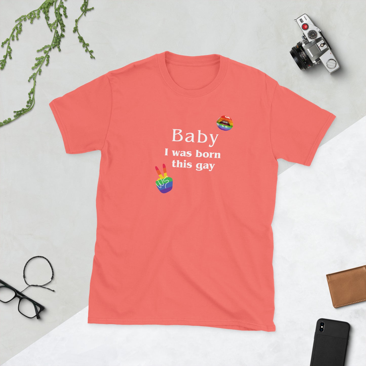 Baby I Was Born This Gay Unisex Tee by EraofInk