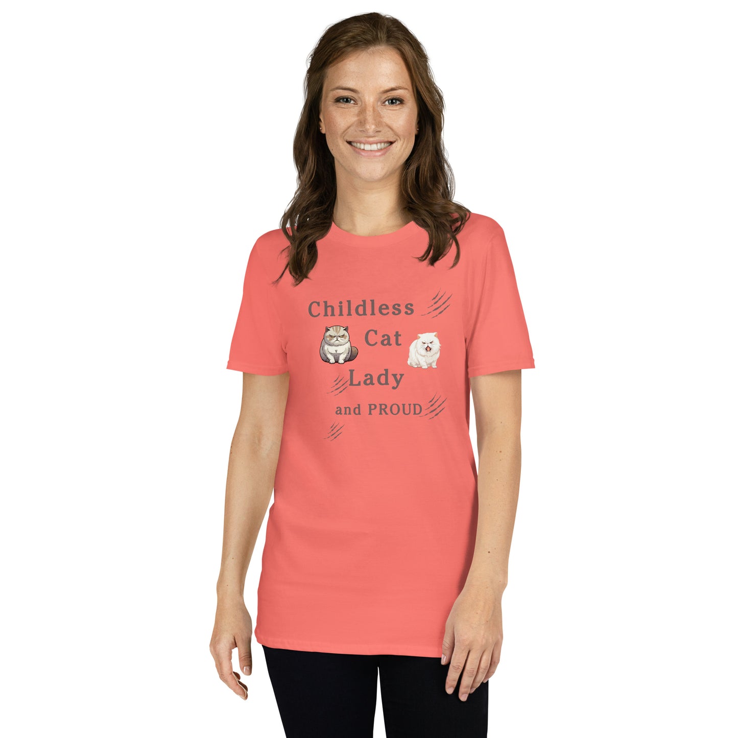 Childless Cat Lady & Proud Unisex Tee by EraofInk