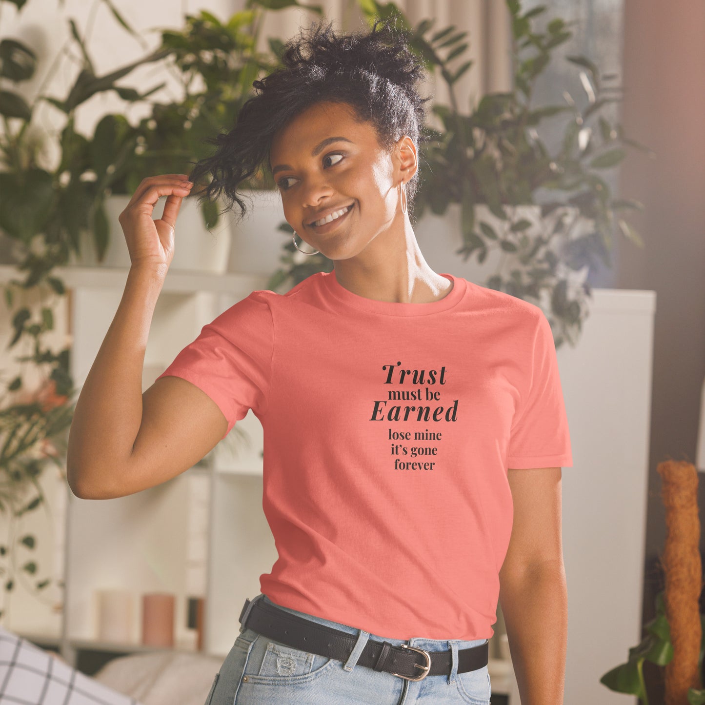 Trusting Others Tee Trust Must Be Earned Lose Mine & Its Gone Forever Unisex Tee by EraofInk