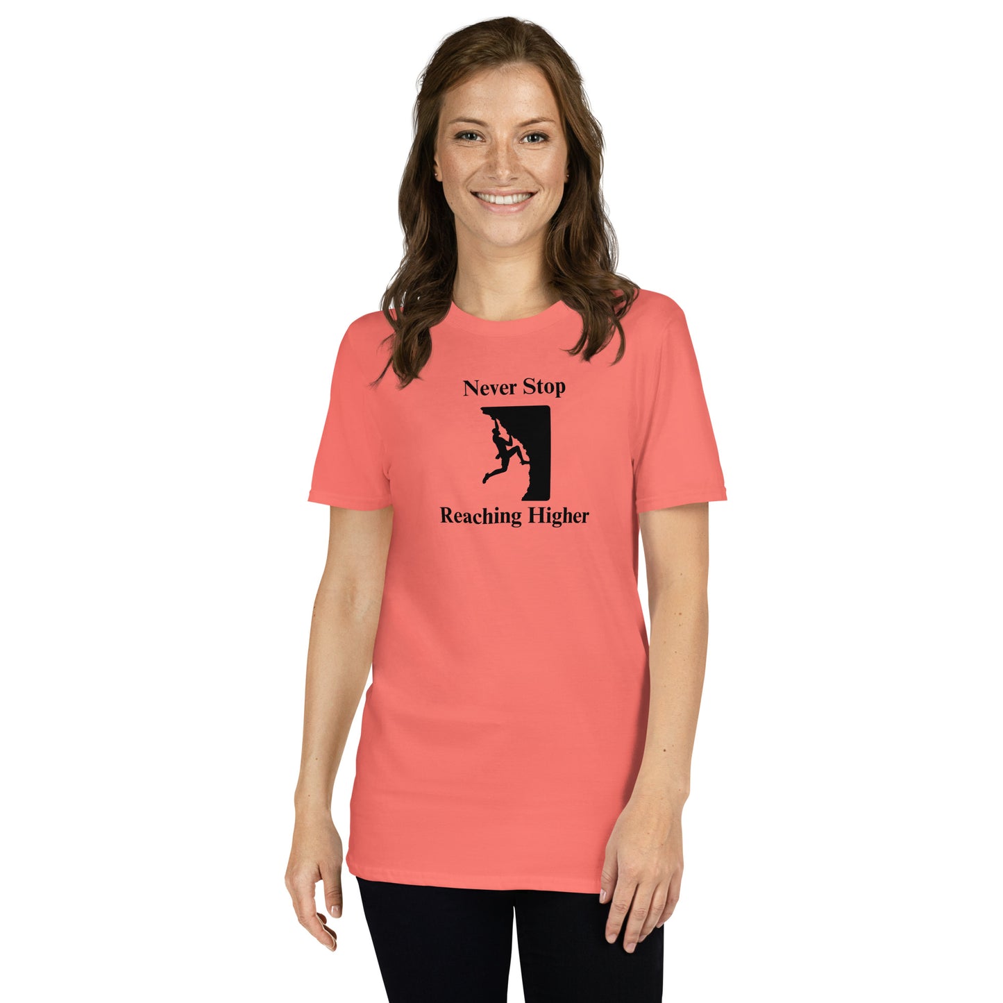 Never Stop Reaching Higher Unisex Tee by EraofInk