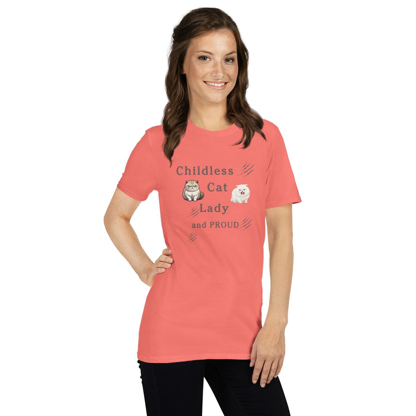 Childless Cat Lady & Proud Unisex Tee by EraofInk