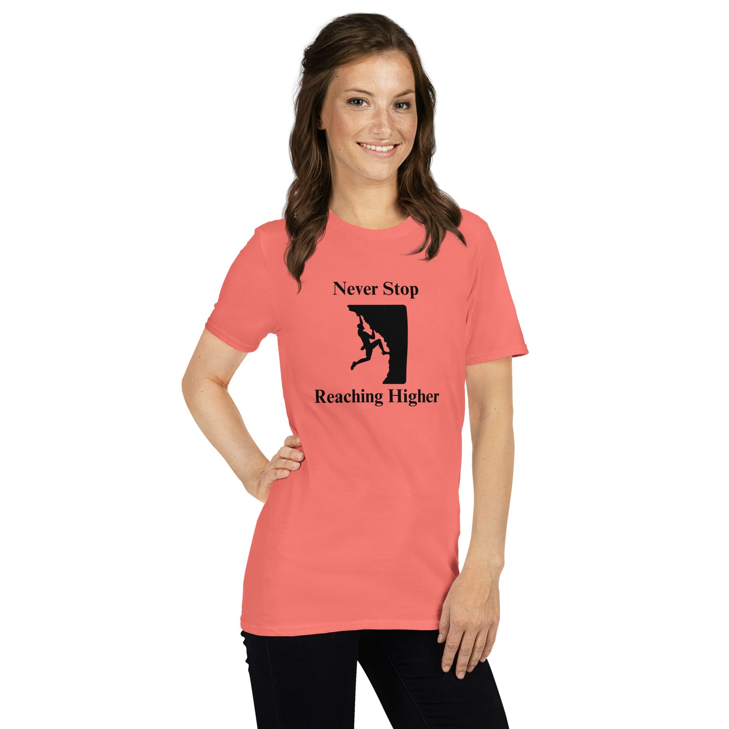 Never Stop Reaching Higher Unisex Tee by EraofInk