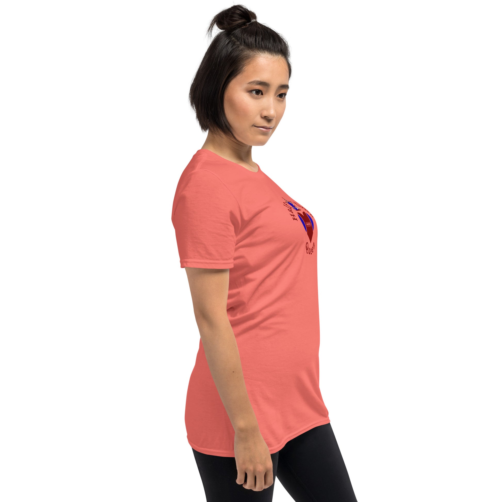 Halftime Queen Football Cheer for Red & Blue Unisex Tee by EraofInk