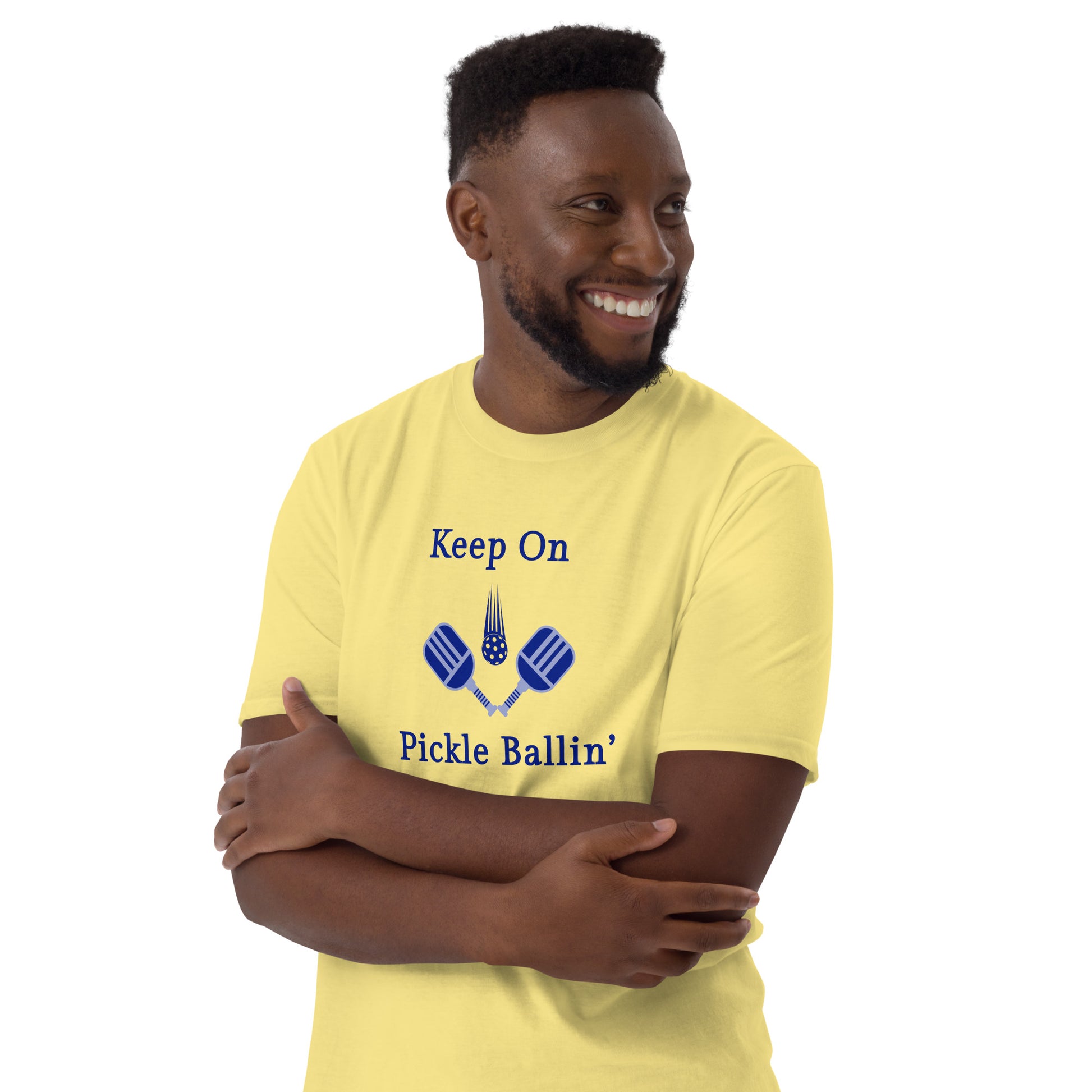 Keep On Pickle Ballin' Male Design Unisex Tee by EraofInk