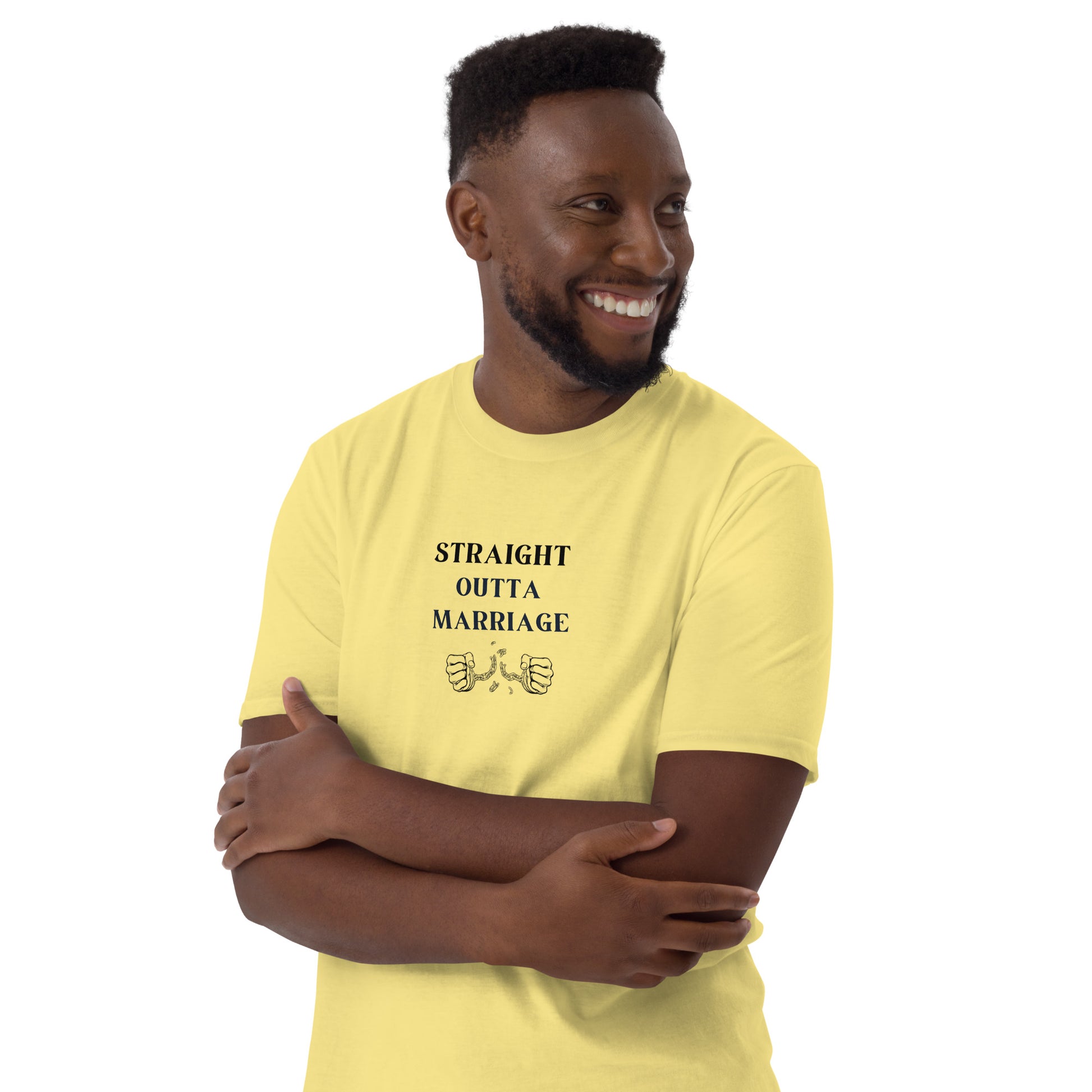Funny Divorce Tee Straight Outta Marriage Unisex Tee by EraofInk