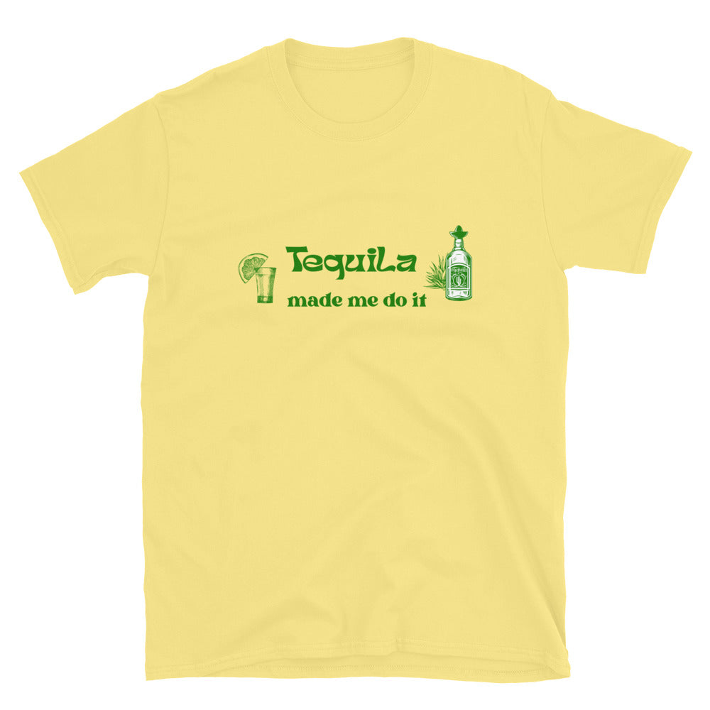 Blame It On Tequila Tee Tequila Made Me Do It by EraofInk