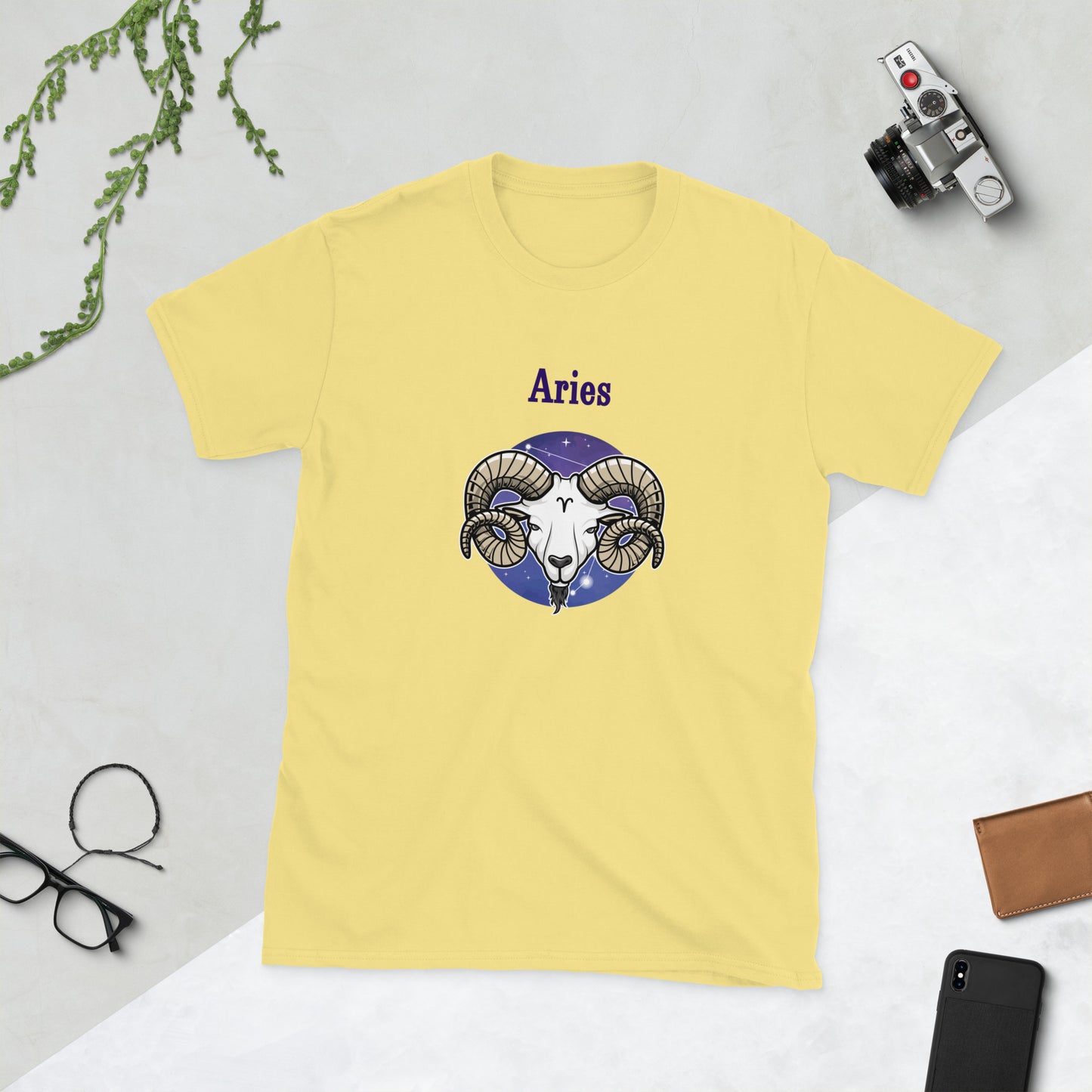 Aries Astrological Horoscope Zodiac The Ram Unisex Tee by EraofInk