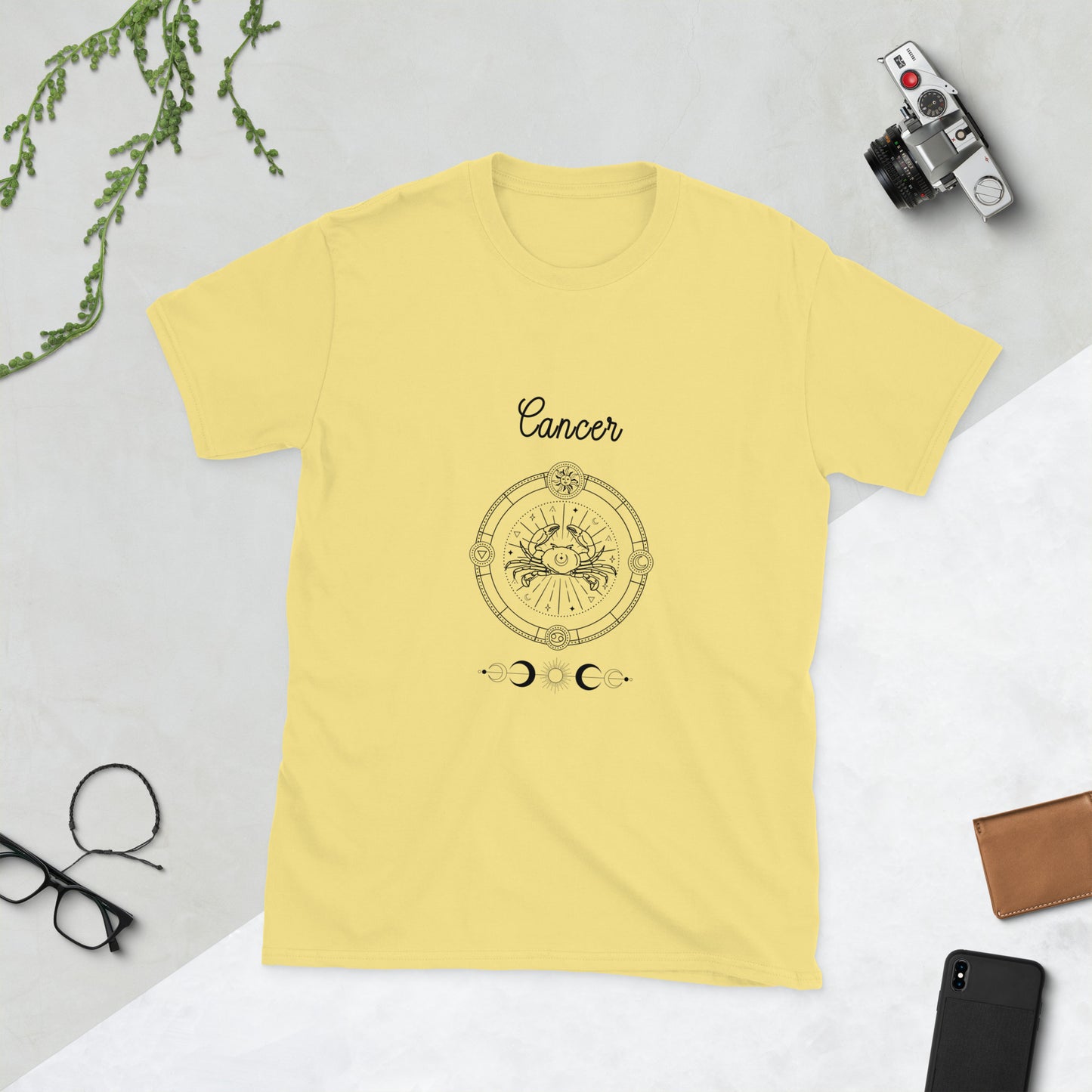 Cancer Astrological Zodiac Birth Chart Unisex Tee by EraofInk