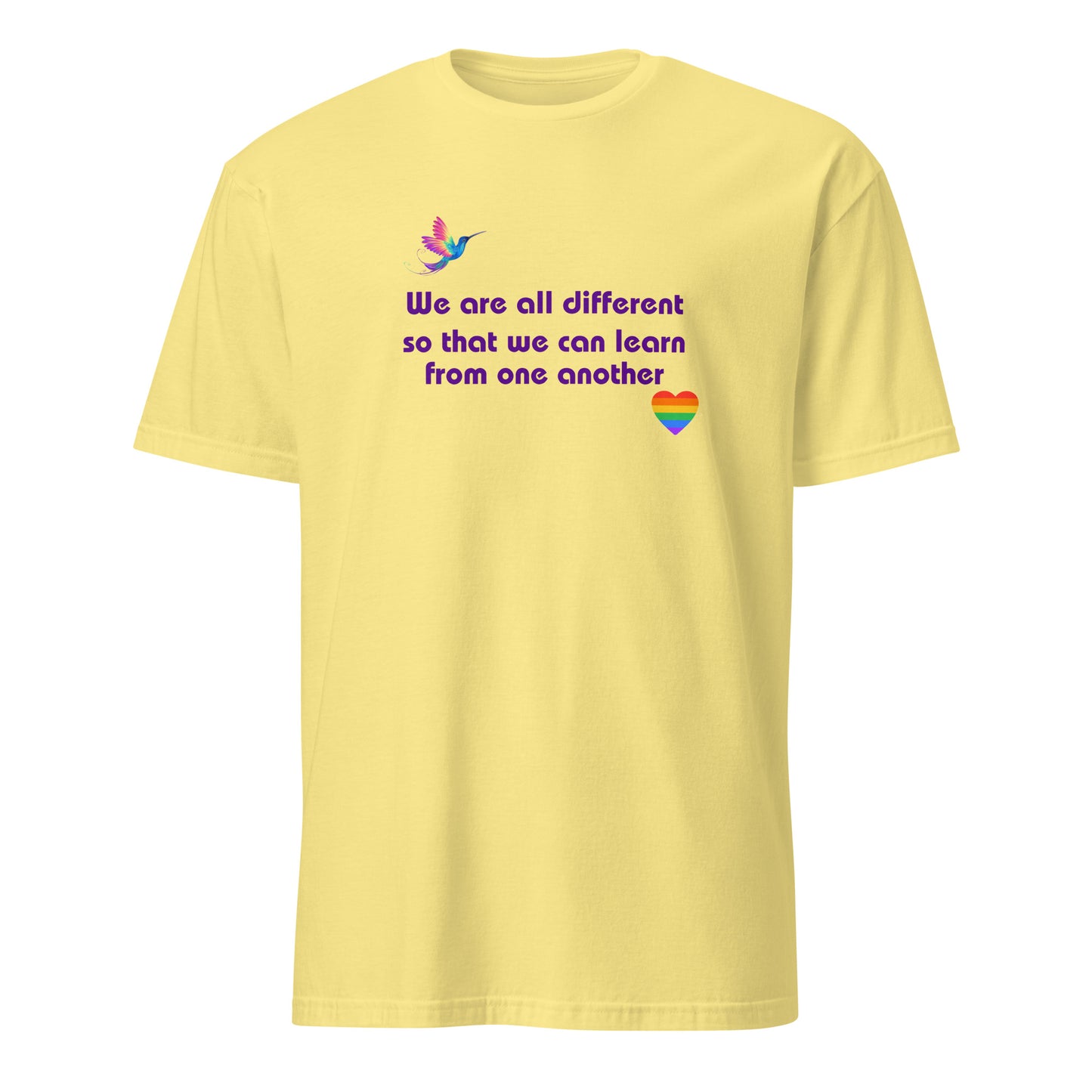 We Are All Different So We Can Learn From One Another Unisex Tee by EraofInk