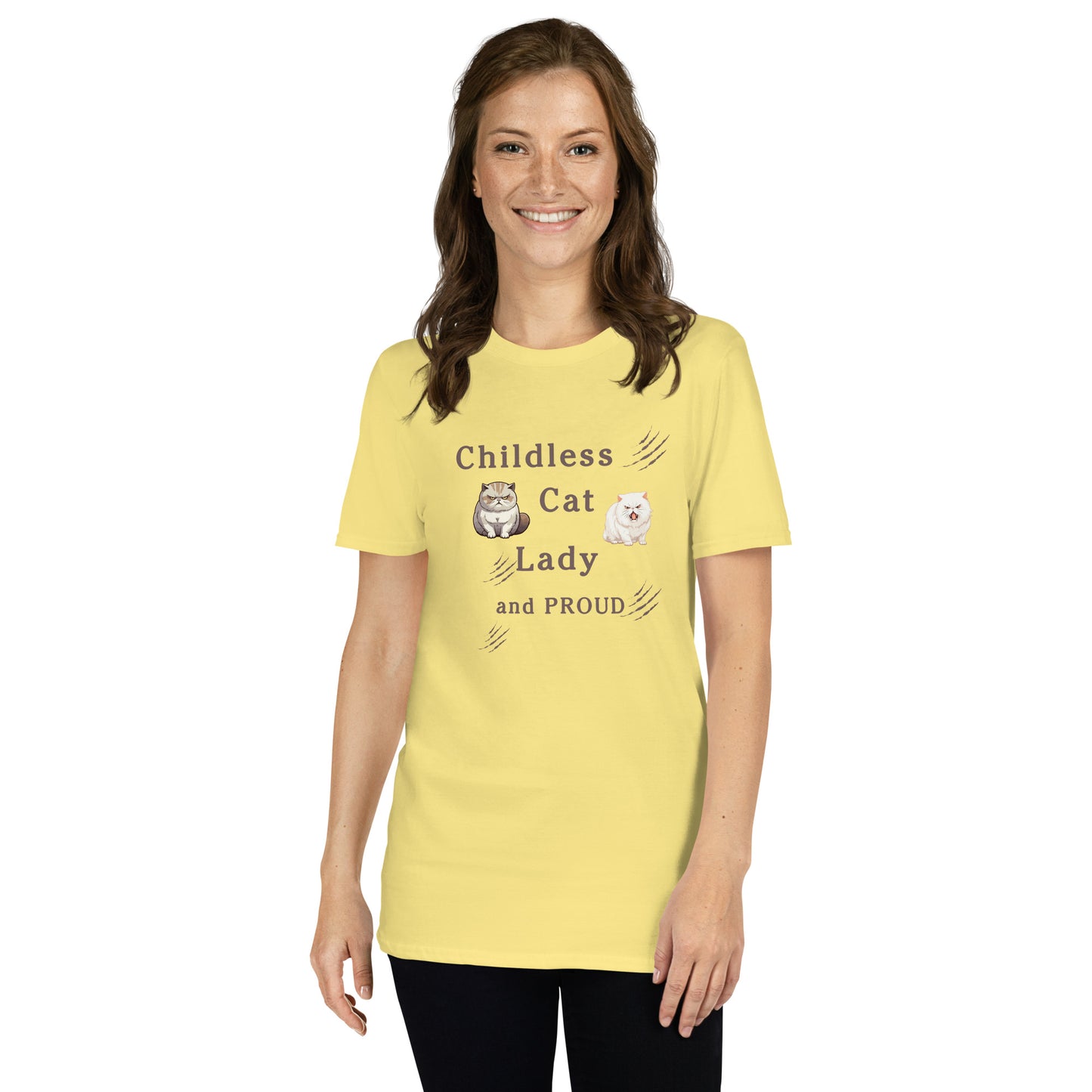 Childless Cat Lady & Proud Unisex Tee by EraofInk