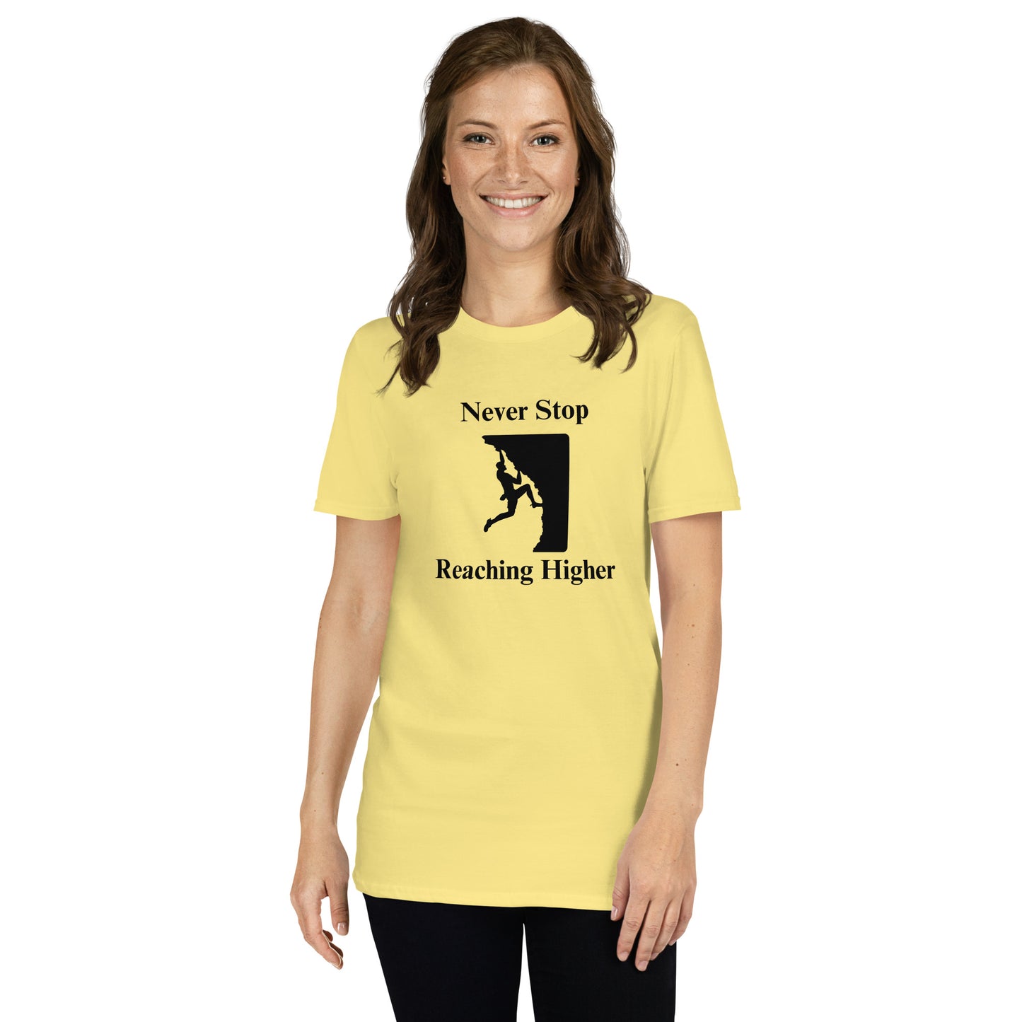Never Stop Reaching Higher Unisex Tee by EraofInk