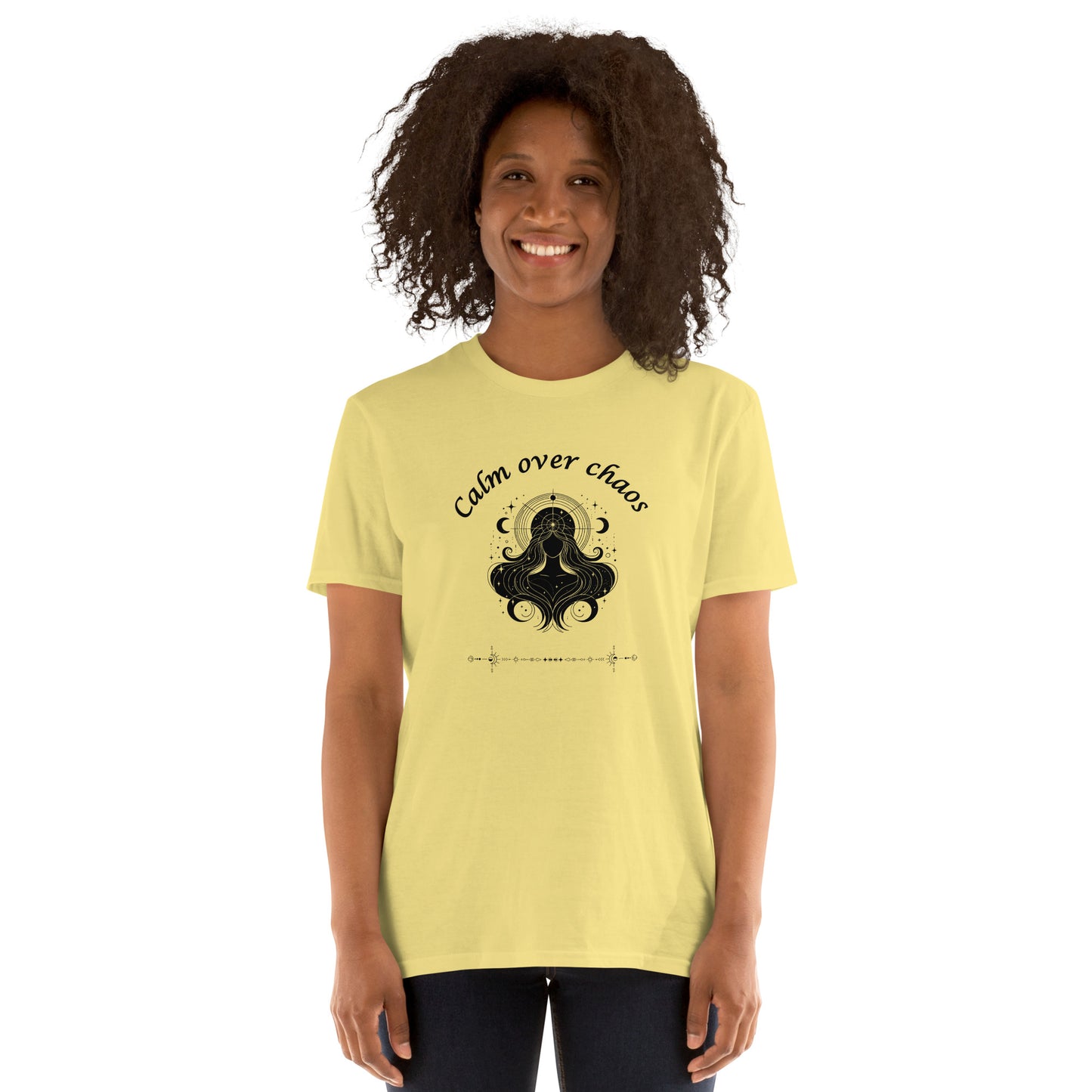 Calm Over Chaos Astrological Metaphysical Zodiac Tee by EraofInk