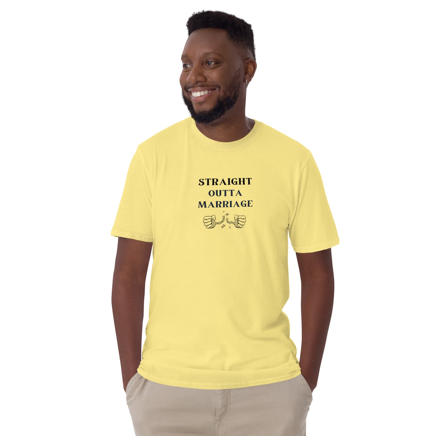 Funny Divorce Tee Straight Outta Marriage Unisex Tee by EraofInk