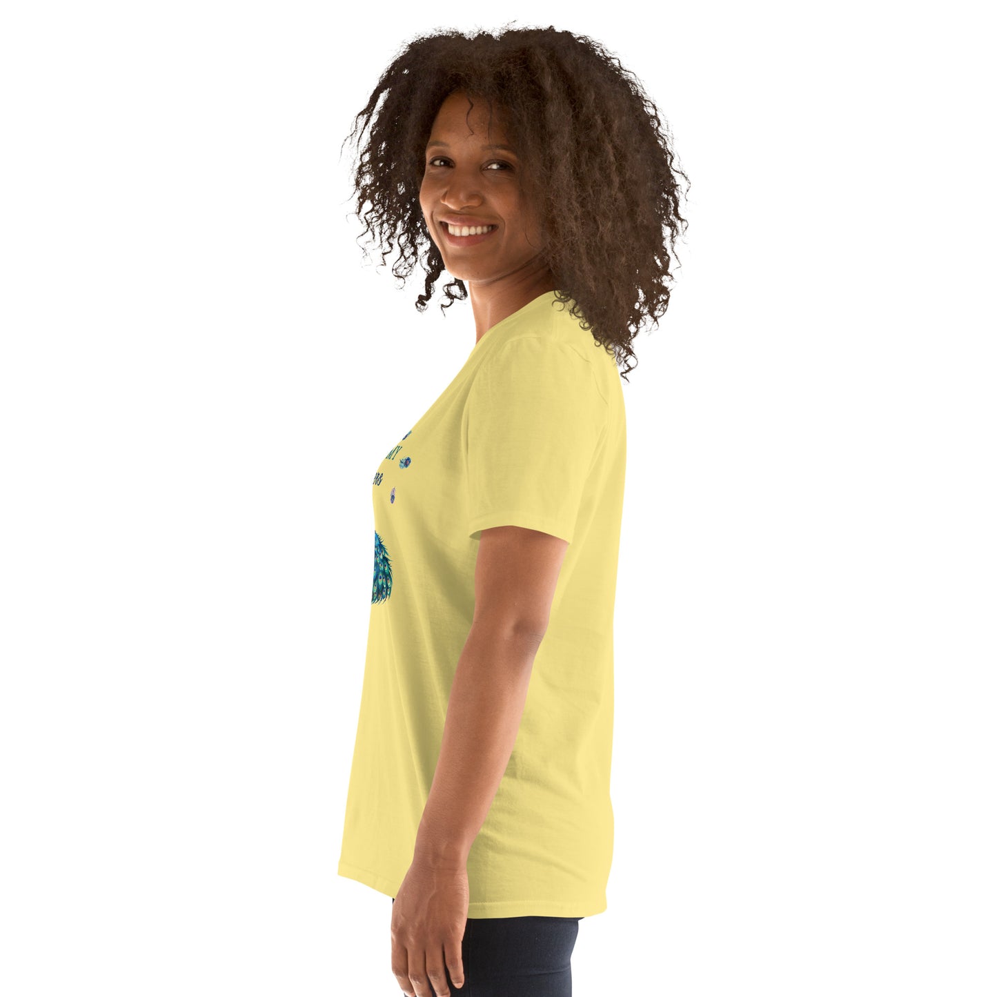 Beautiful Peacock Don't Ruffle My Feathers Unisex Tee by EraofInk