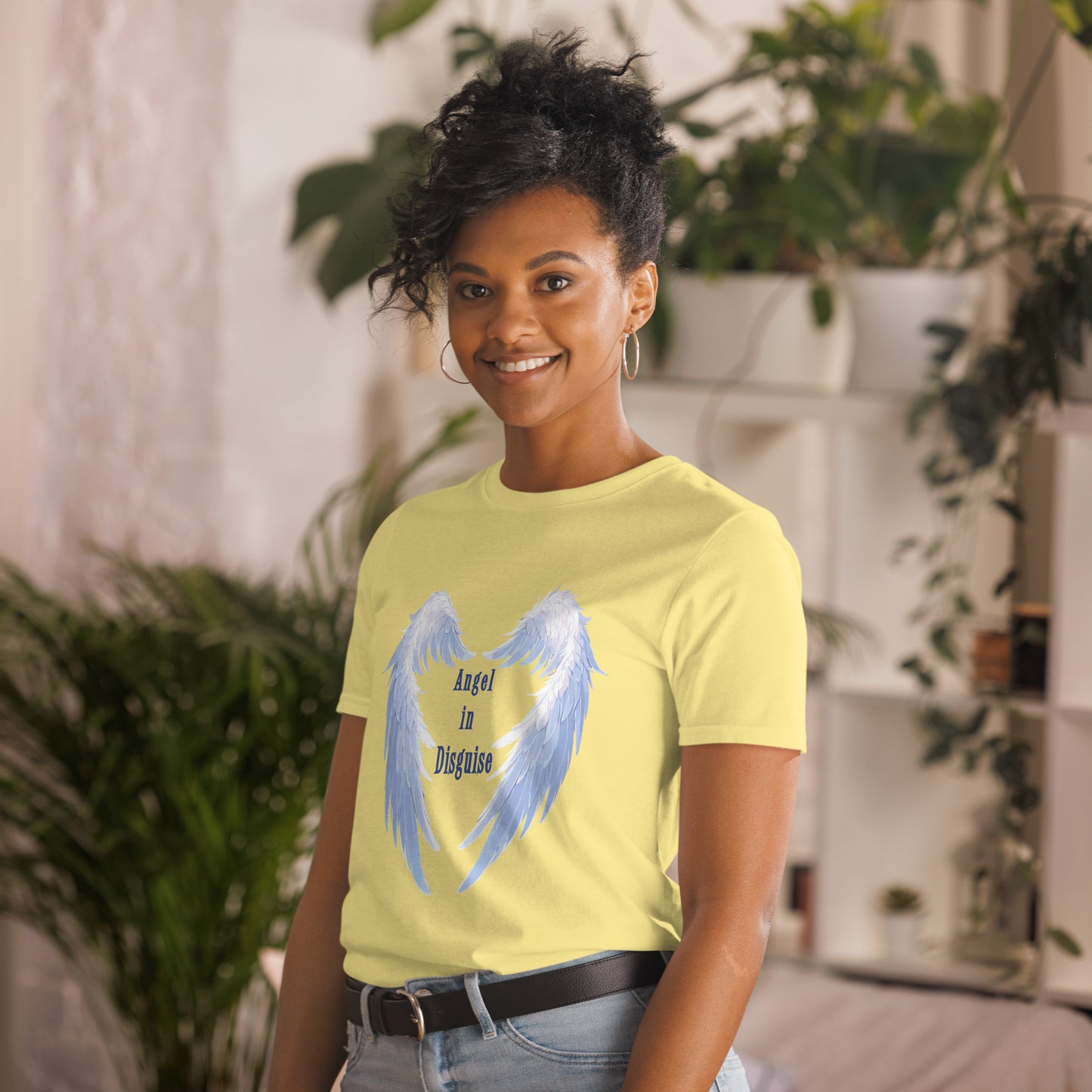 Angel in Disguise Unisex Tee by EraofInk