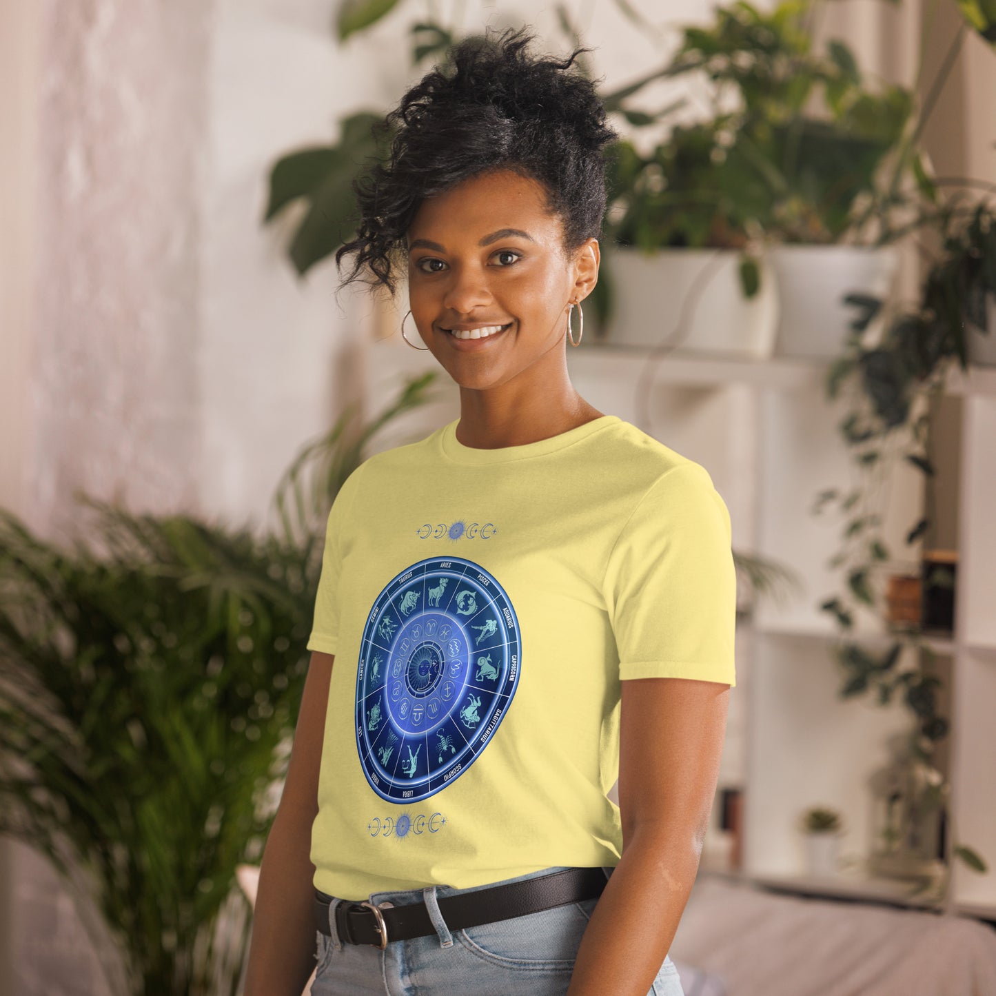 Astrological Chart Zodiac Birth Chart Unisex Tee by EraofInk