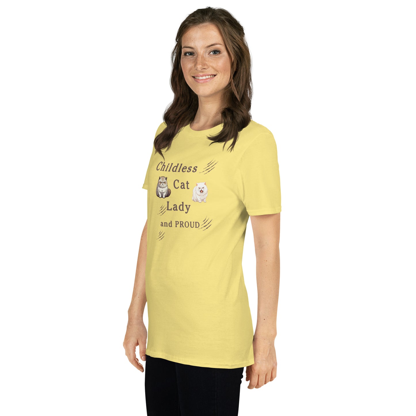 Childless Cat Lady & Proud Unisex Tee by EraofInk
