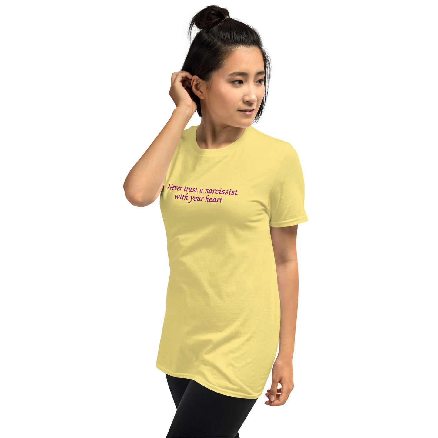 Never Trust a Narcissist with Your Heart Unisex Tee by EraofInk