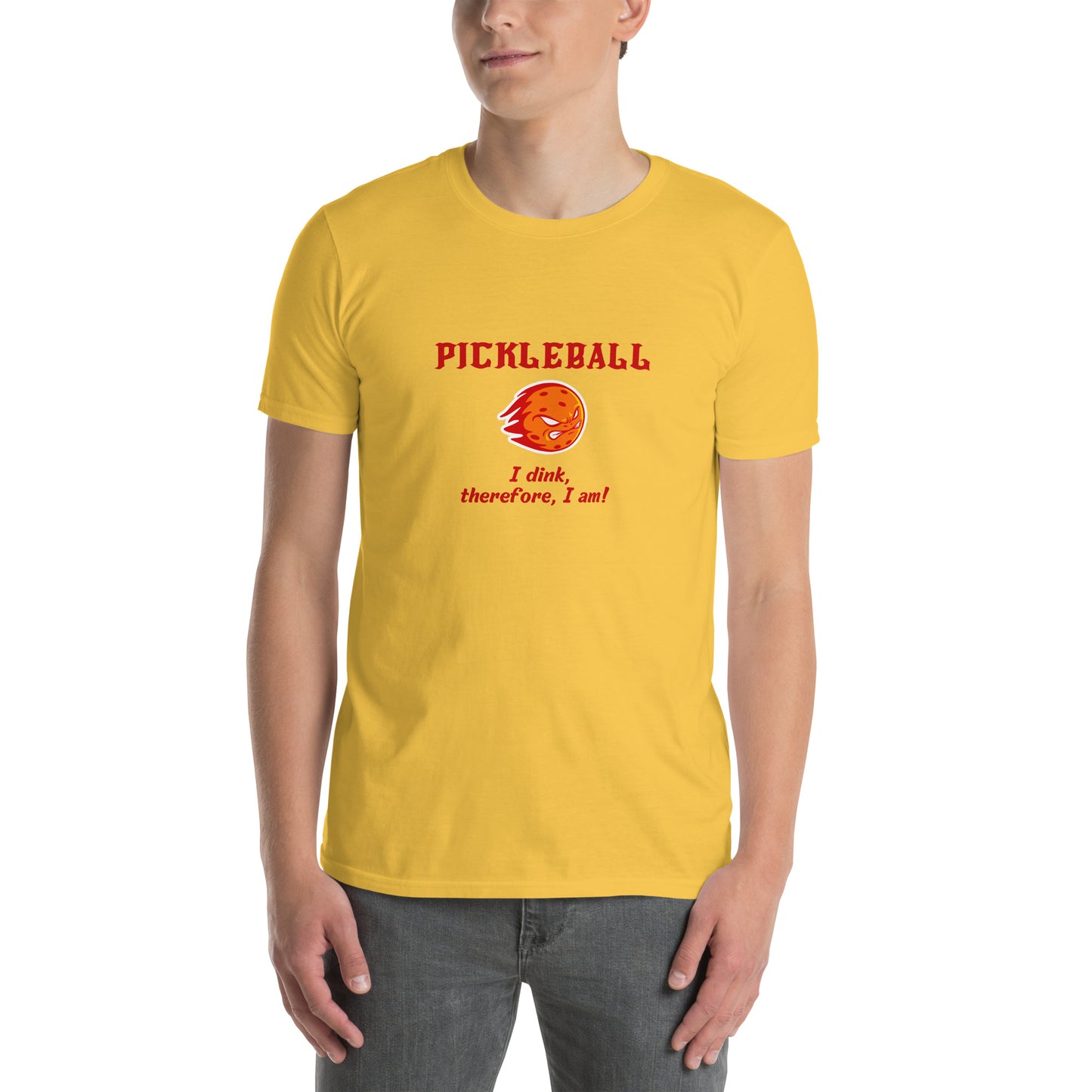 Pickleball I Dink, Therefore, I Am Unisex Tee by EraofInk