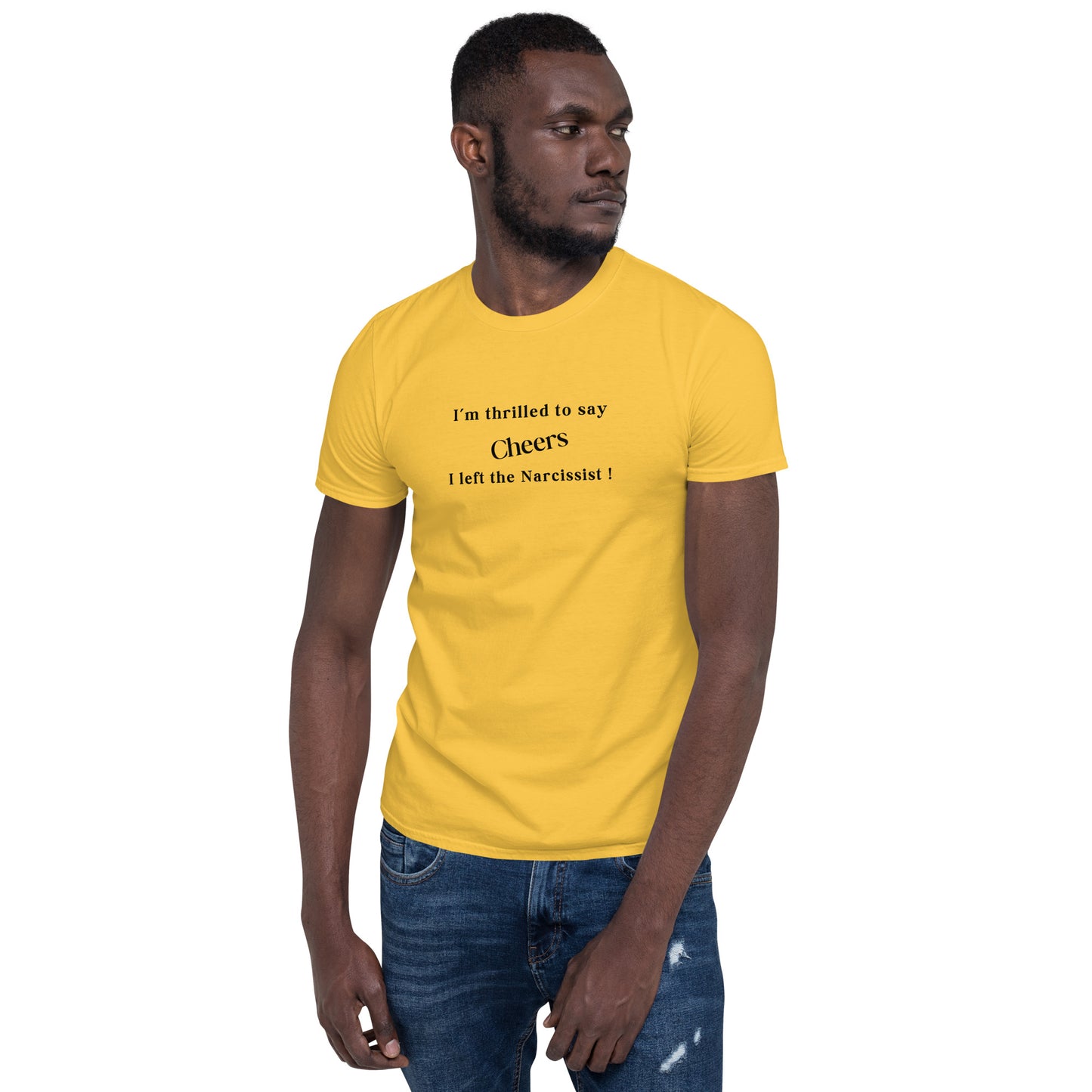 Celebrate Ending a Toxic Relationship I'm Thrilled to Say Cheers I Left the Narcissist Unisex Tee by EraofInk